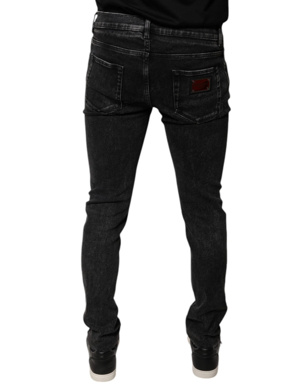 Dolce & Gabbana Black Skinny Jeans for Men side view