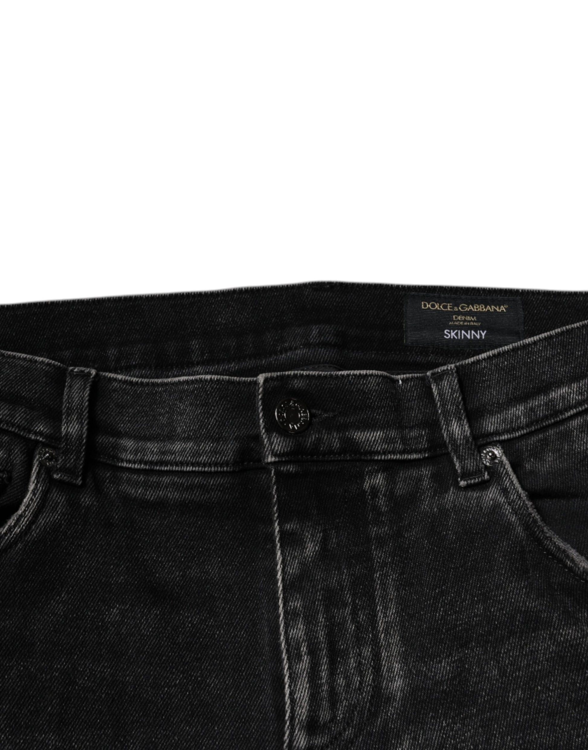 Dolce & Gabbana Black Skinny Jeans for Men additional view