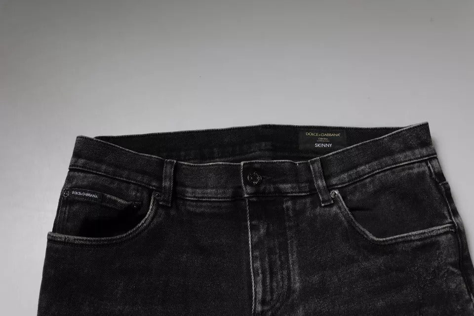 Dolce & Gabbana Black Skinny Jeans for Men additional view