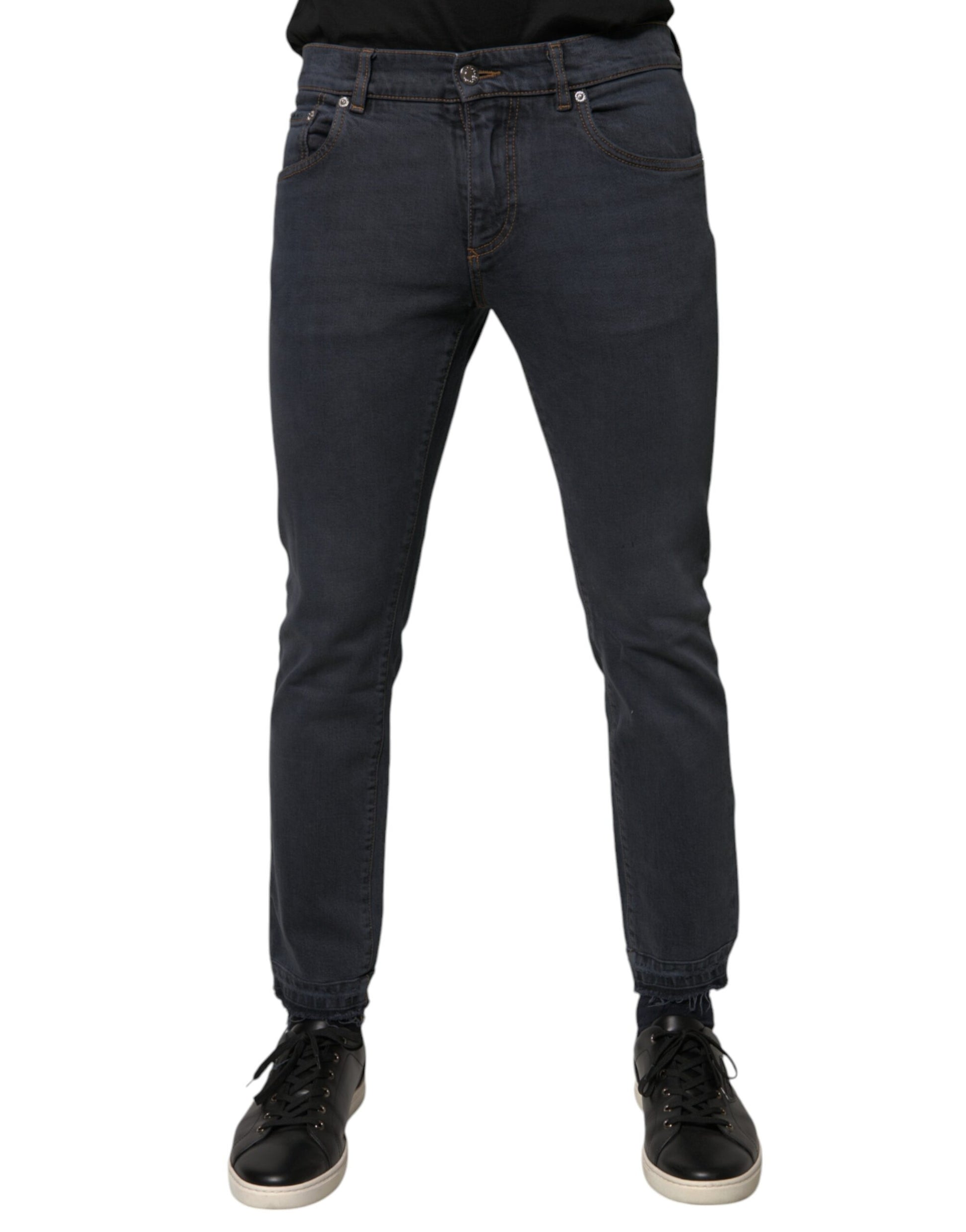 Dolce & Gabbana Grey Skinny Jeans for Men
