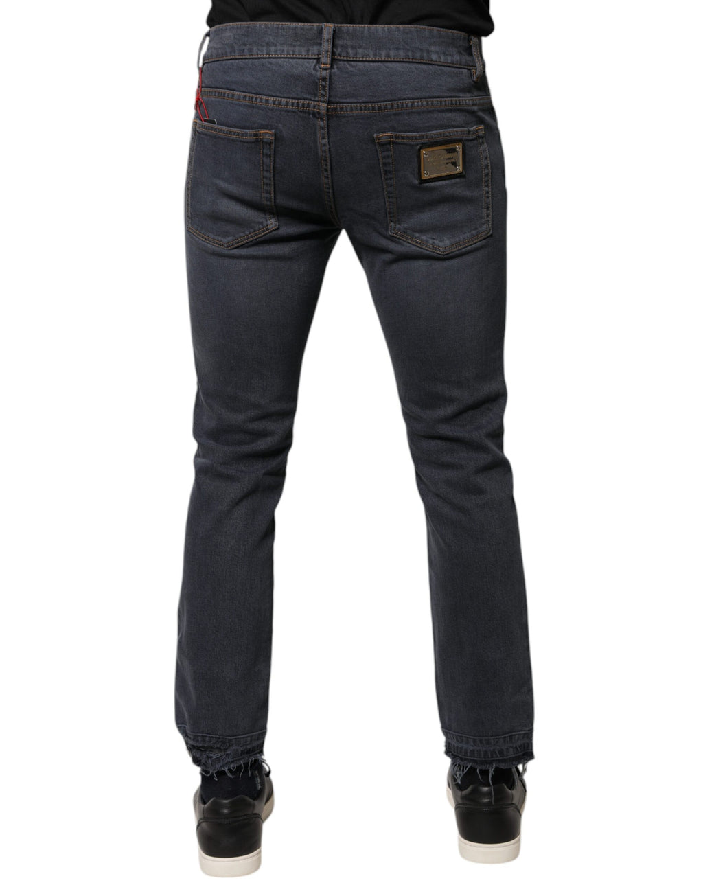Dolce & Gabbana Grey Skinny Jeans for Men side view