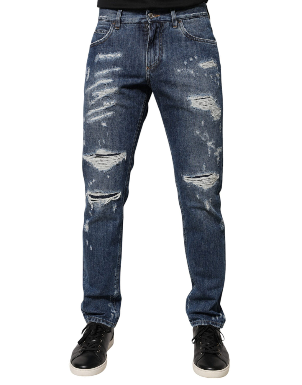 Dolce & Gabbana Blue Skinny Jeans for Men