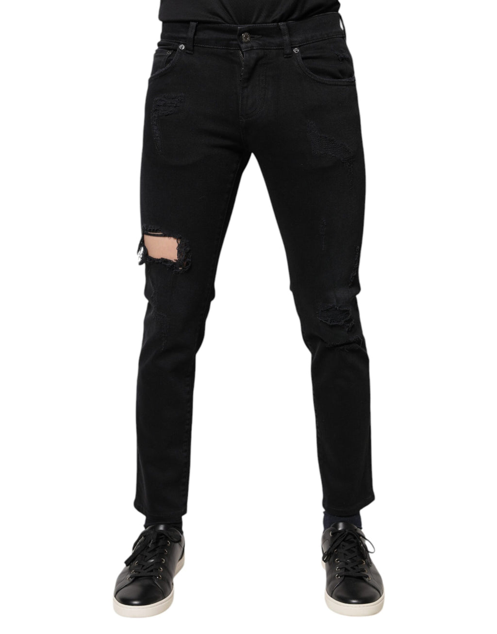 Dolce & Gabbana Black Skinny Jeans for Men