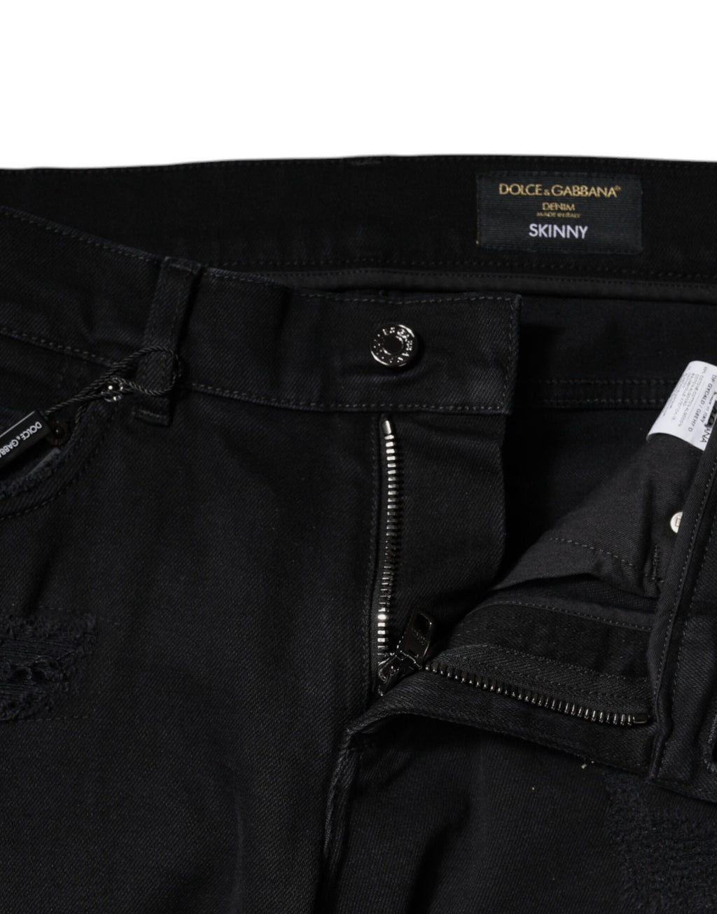 Dolce & Gabbana Black Skinny Jeans for Men additional view