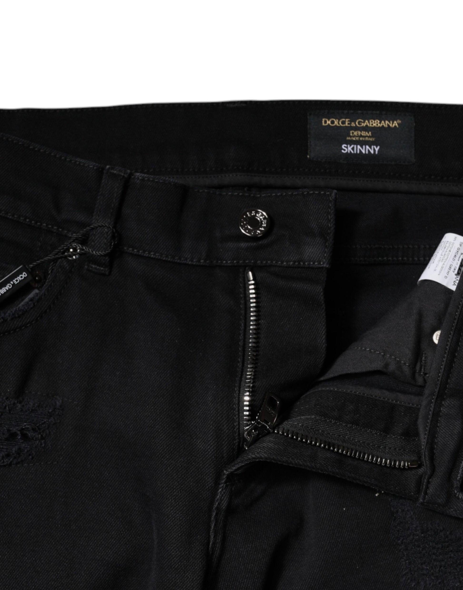 Dolce & Gabbana Black Skinny Jeans for Men additional view
