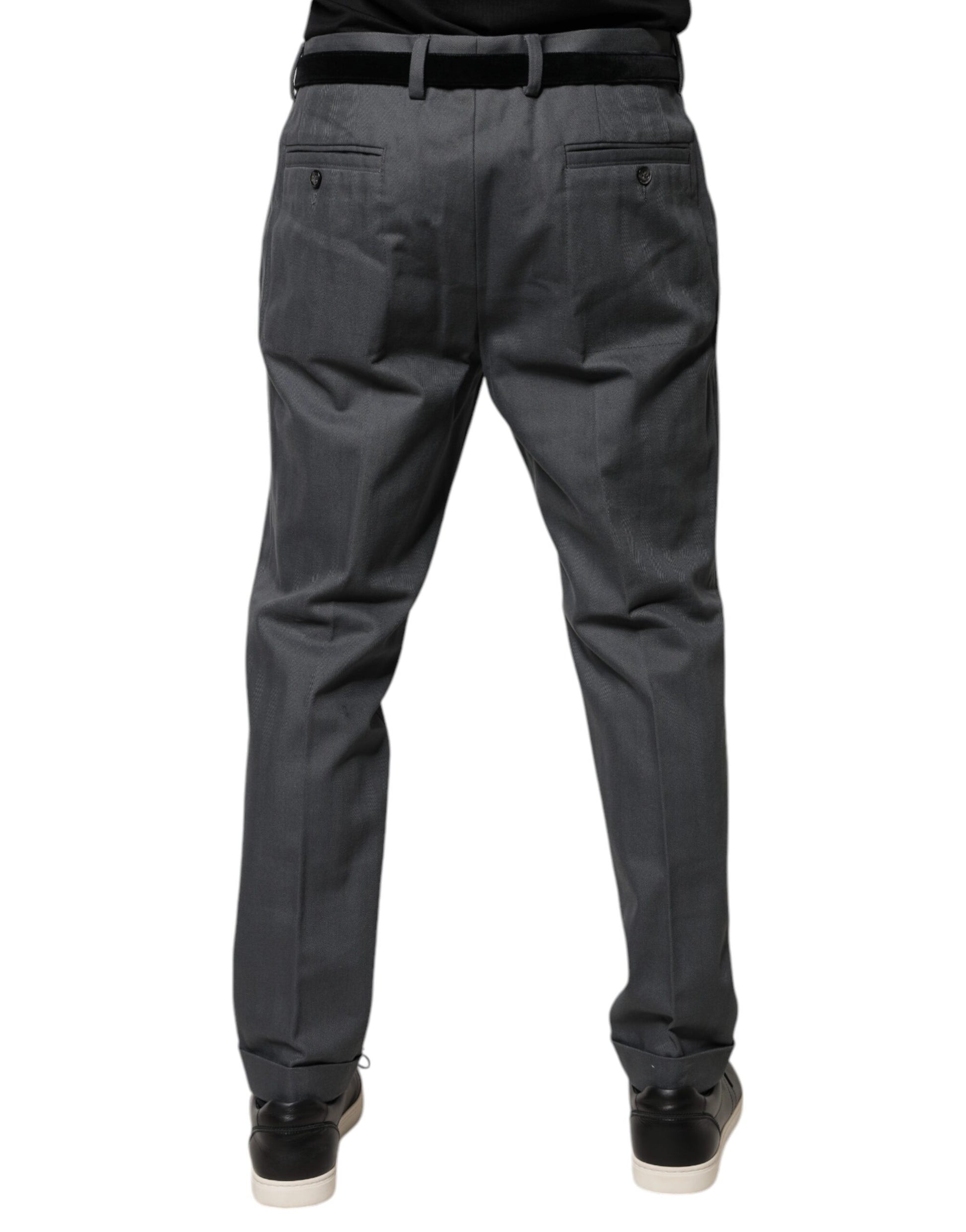 Dolce & Gabbana Grey Dress Pants for Men side view