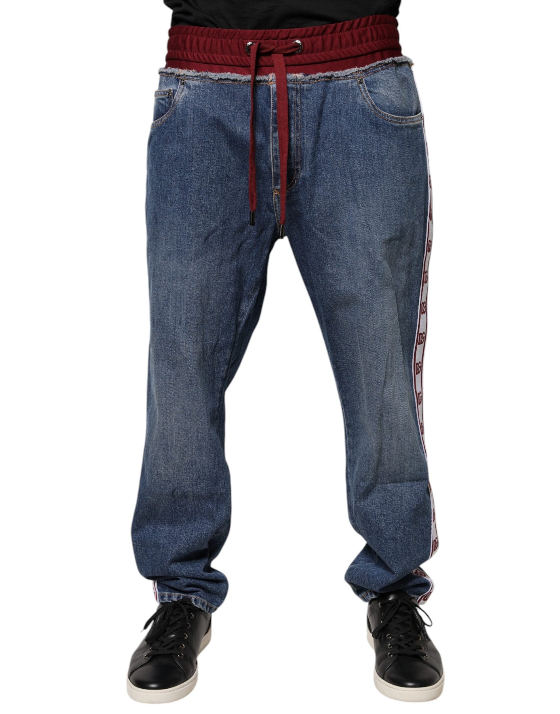 Dolce & Gabbana Blue Straight Leg Jeans for Men