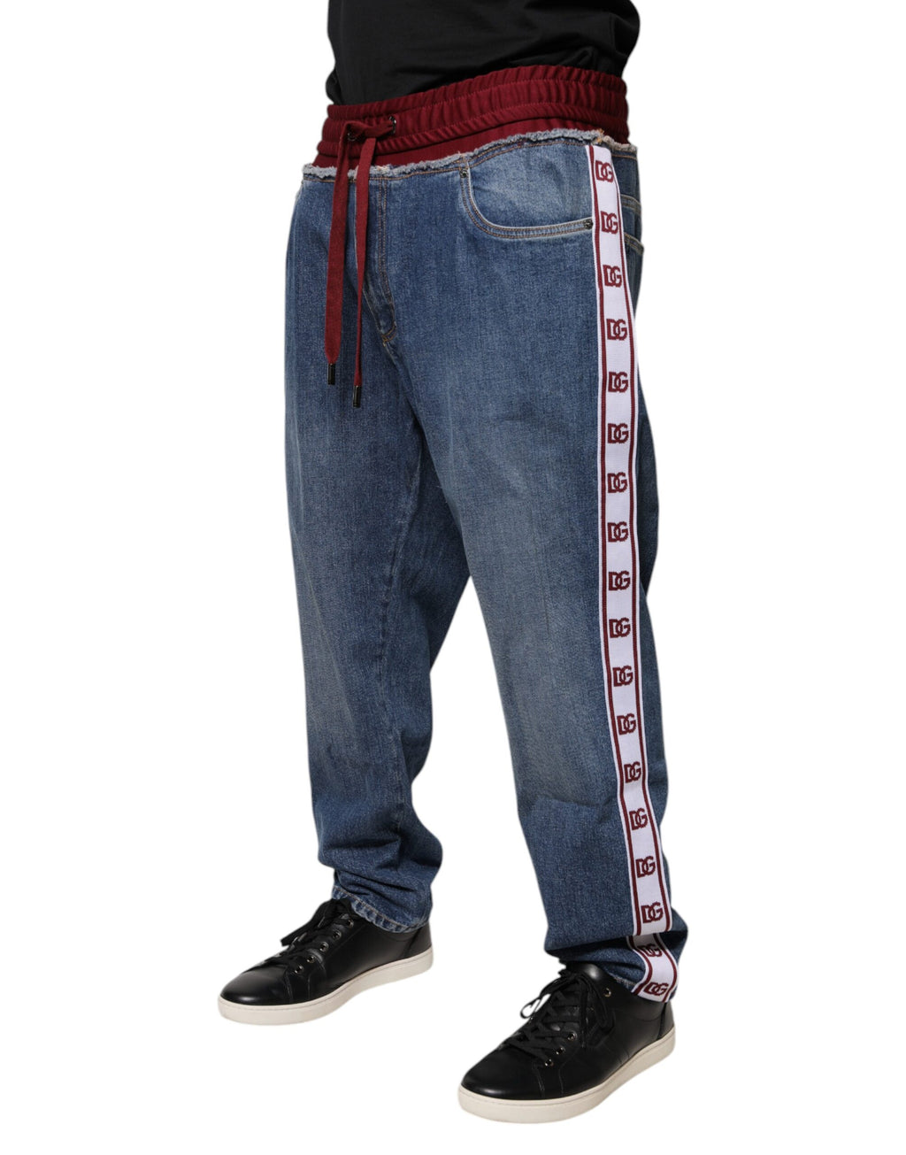 Dolce & Gabbana Blue Straight Leg Jeans for Men detail view