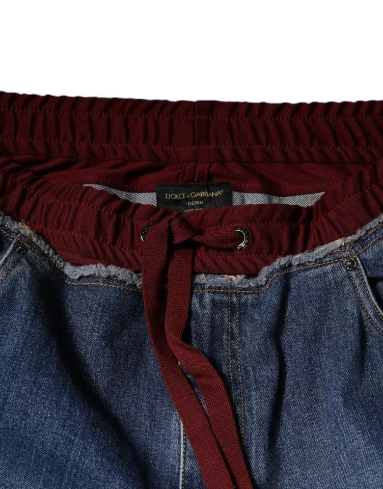 Dolce & Gabbana Blue Straight Leg Jeans for Men additional view