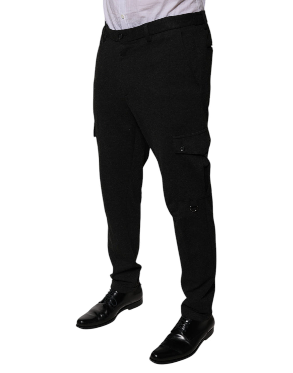Dolce & Gabbana Black Cargo Pants for Men detail view