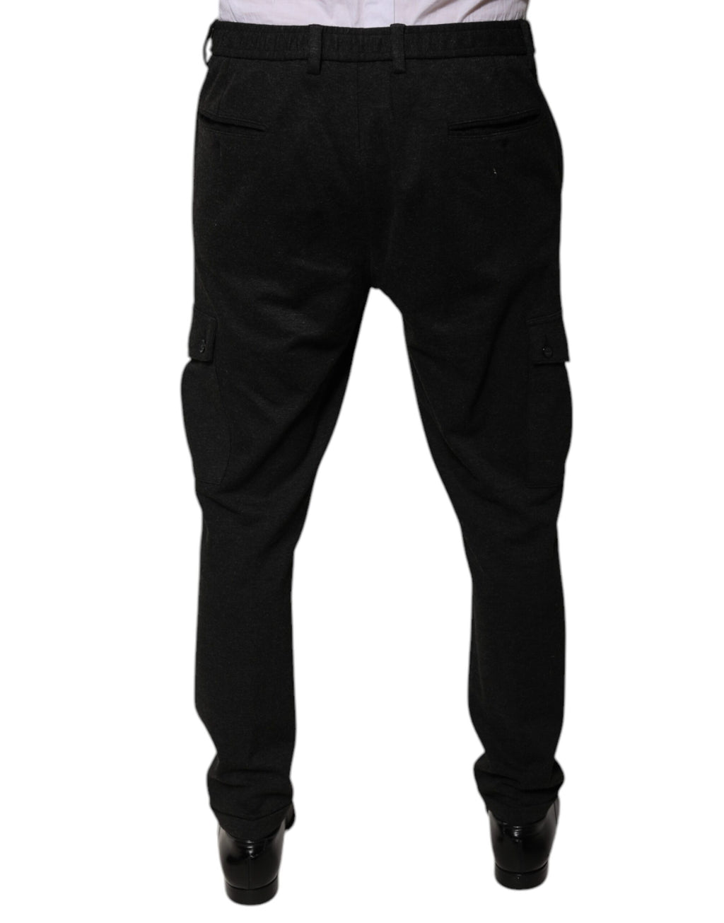 Dolce & Gabbana Black Cargo Pants for Men side view