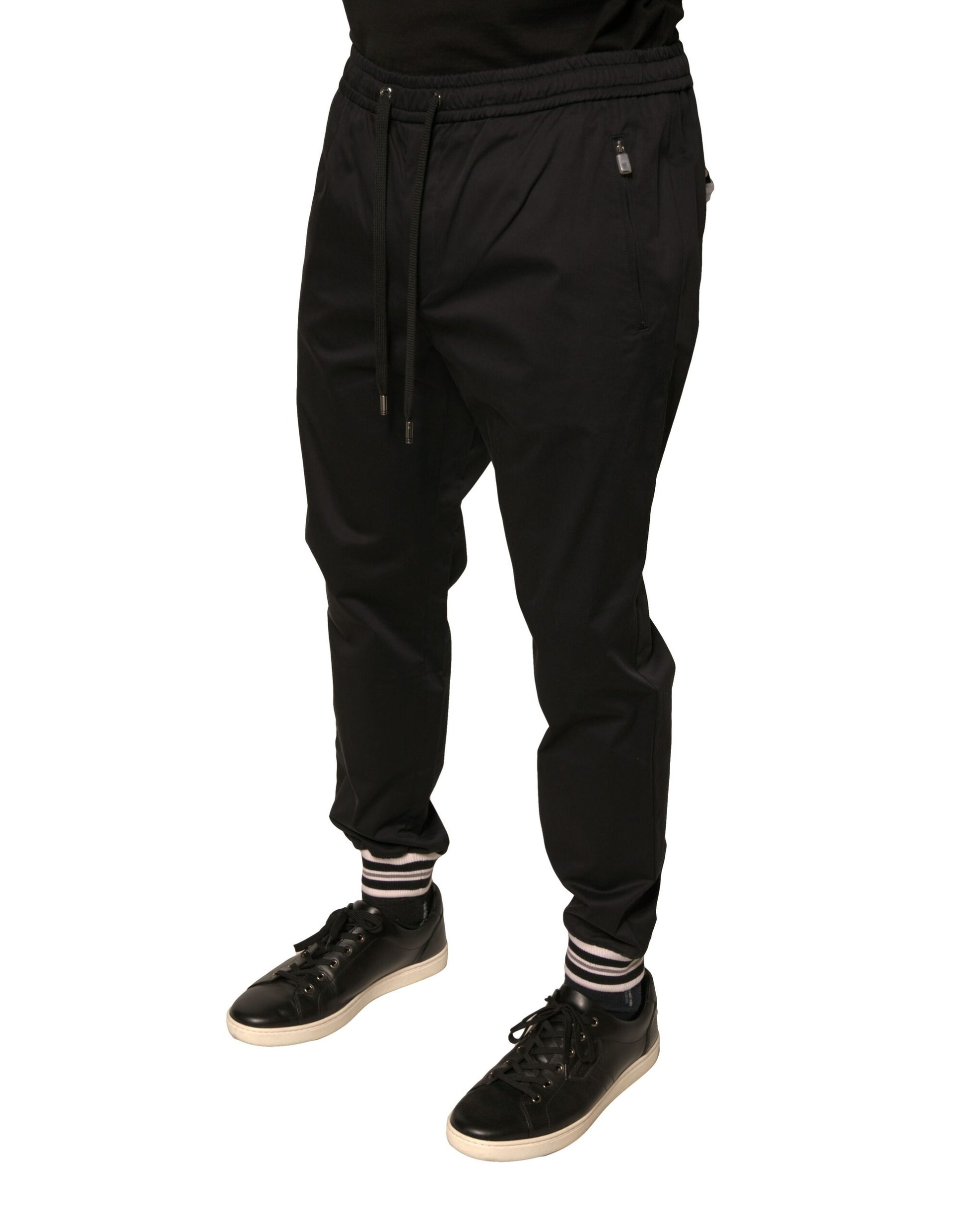 Dolce & Gabbana Black Athletic Pants for Men detail view