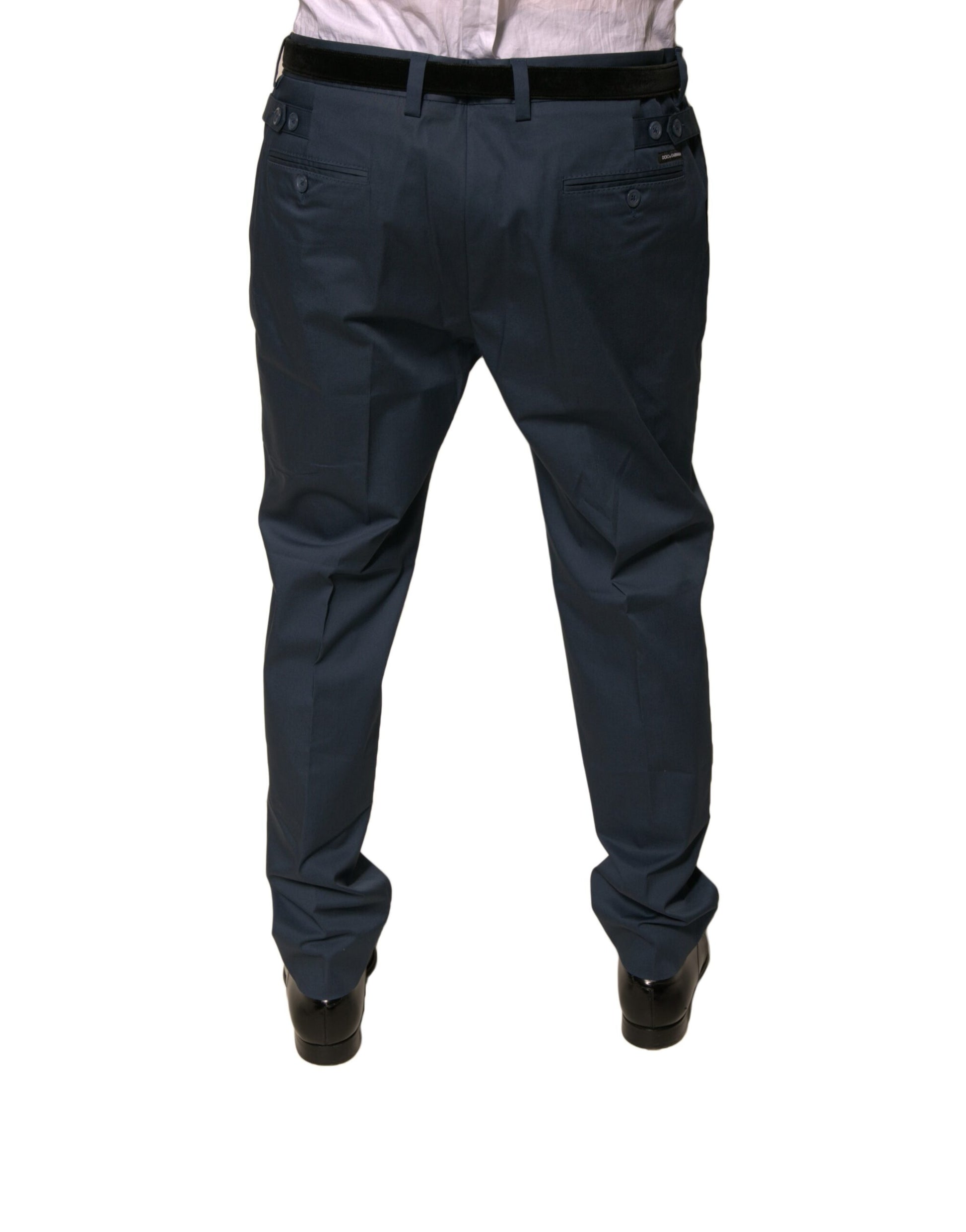 Dolce & Gabbana Blue Dress Pants for Men side view