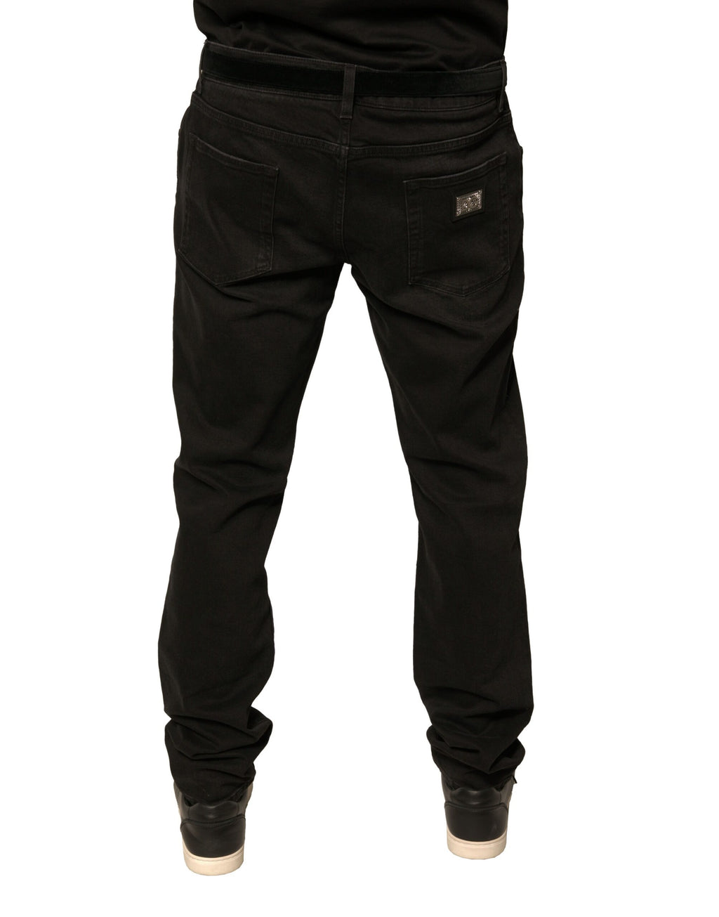 Dolce & Gabbana Black Skinny Jeans for Men side view