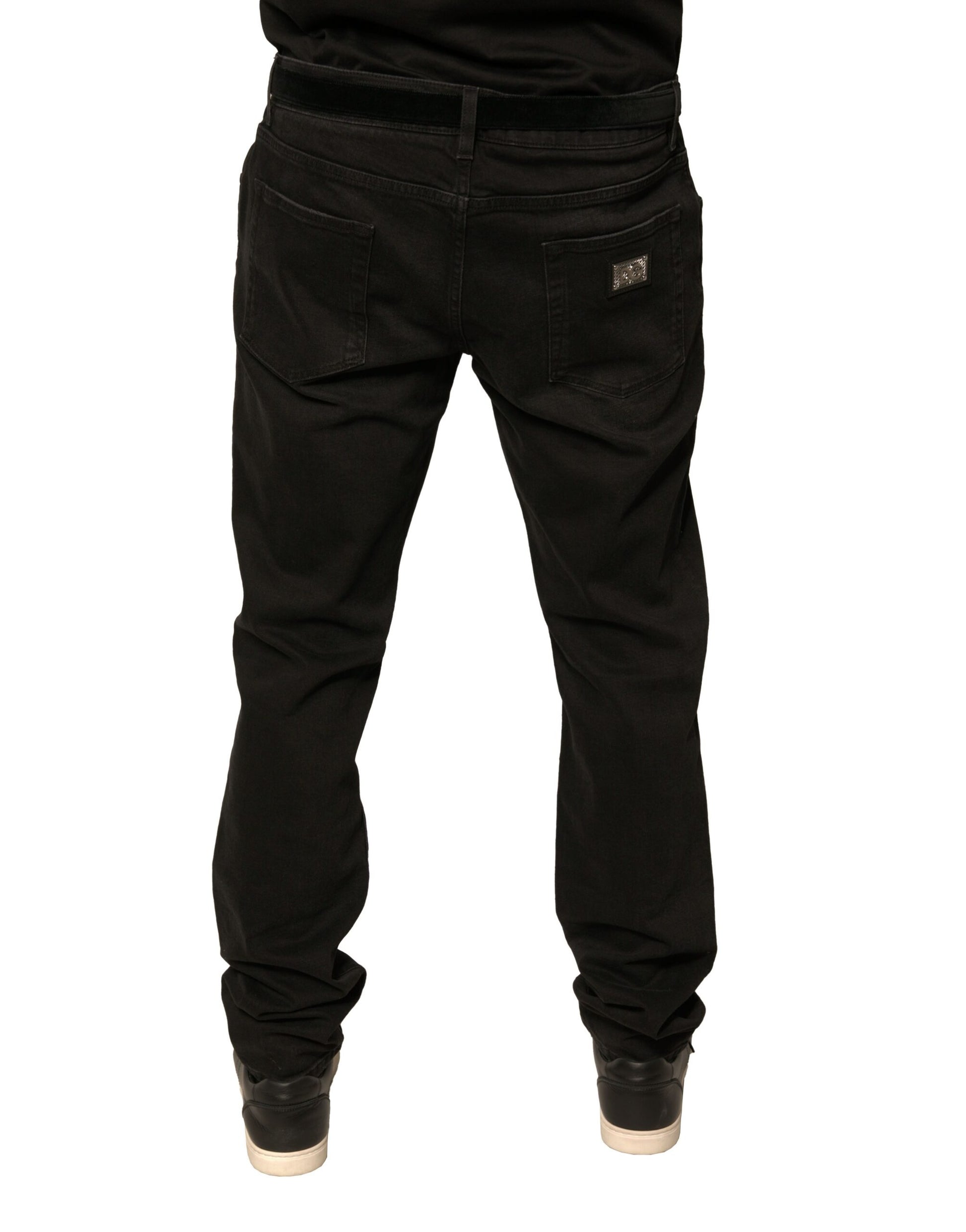 Dolce & Gabbana Black Skinny Jeans for Men side view
