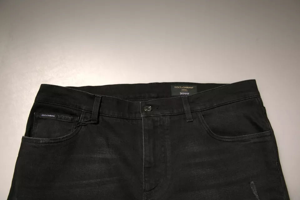 Dolce & Gabbana Black Skinny Jeans for Men additional view