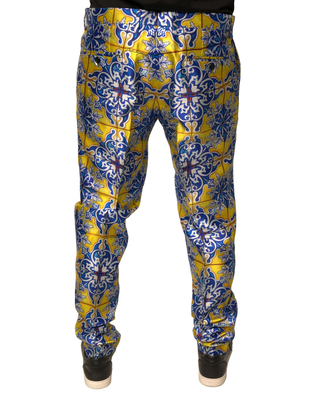 Dolce & Gabbana Multicolor Skinny Pants for Men side view