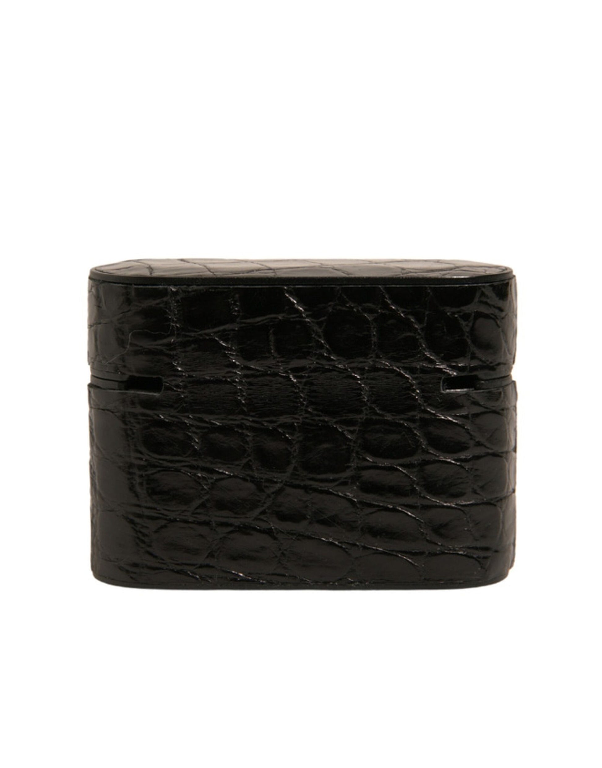 Dolce & Gabbana Black Airpod Holders Unisex side view
