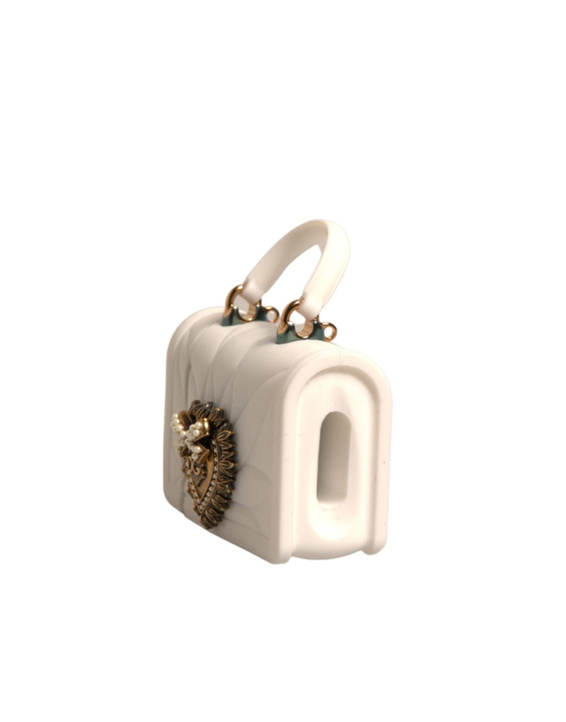 Dolce & Gabbana White Airpod Holders for Women side view