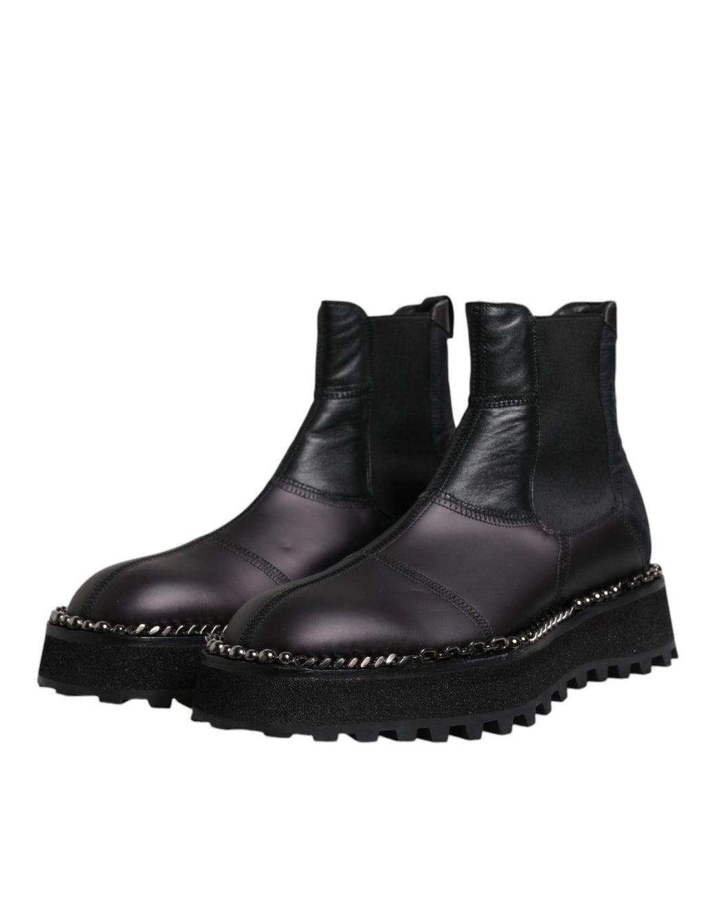 Dolce & Gabbana Black Chelsea Boots for Men side view
