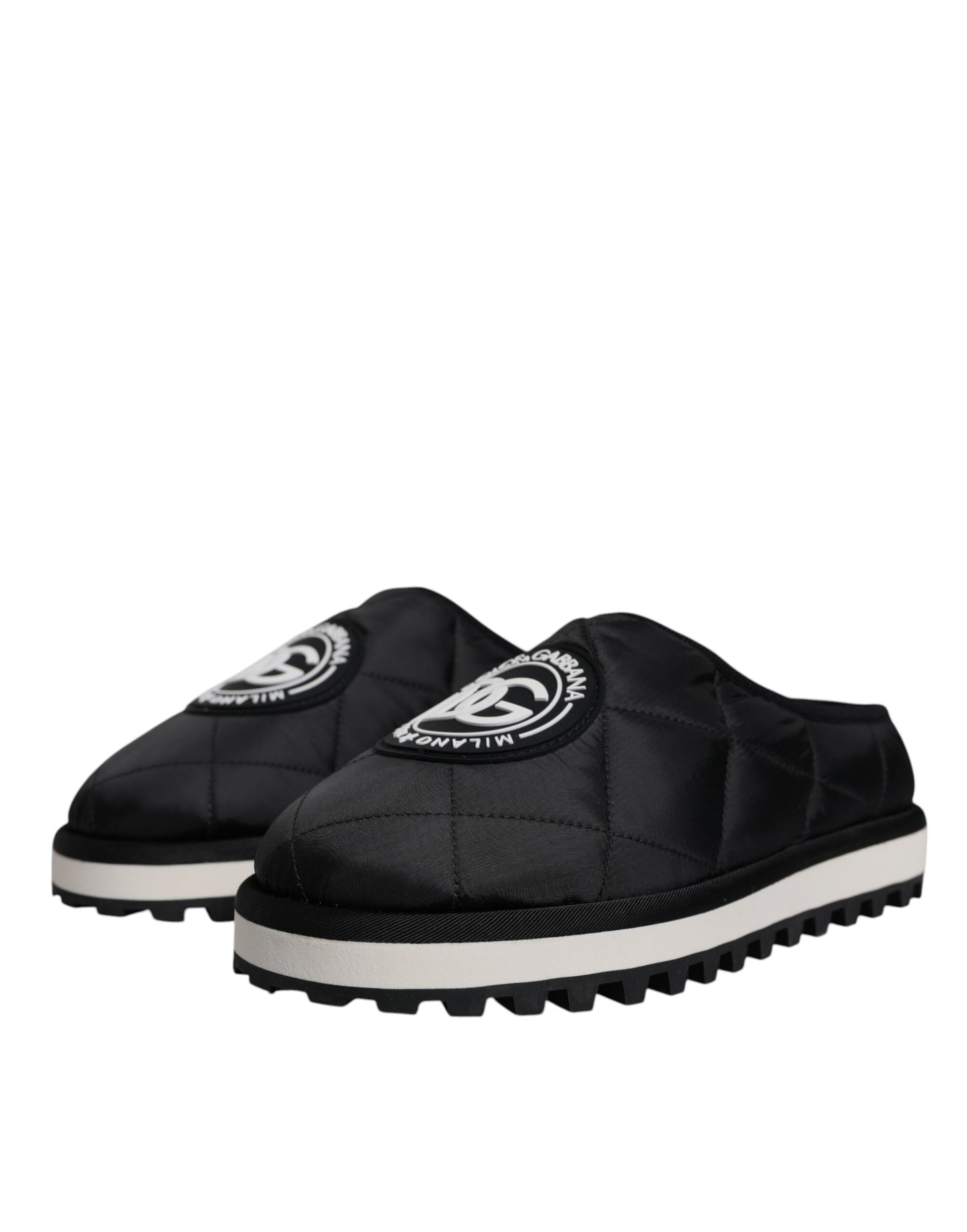 Dolce & Gabbana Black Slides for Men detail view