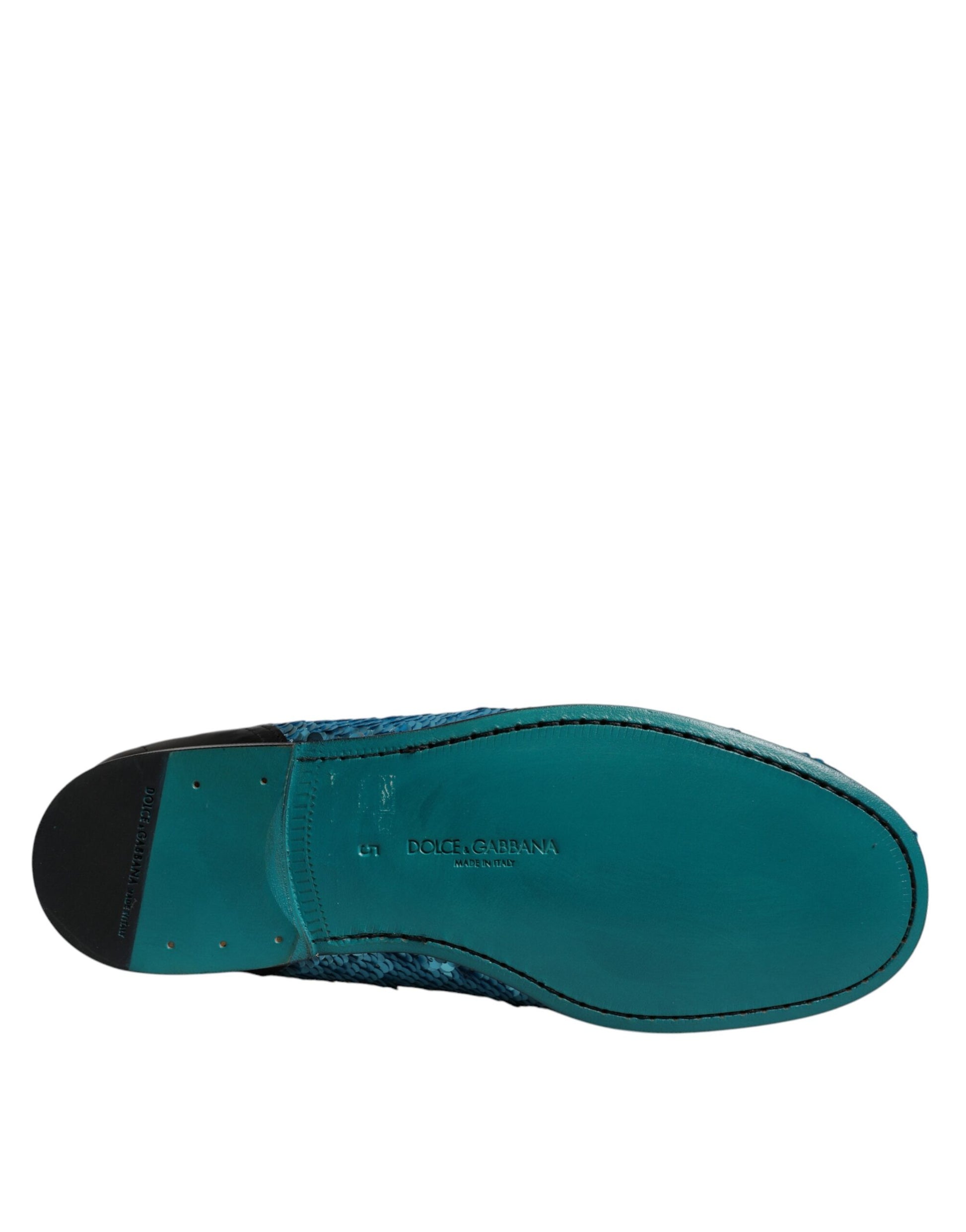 Dolce & Gabbana Blue Slip On Loafers for Men additional view