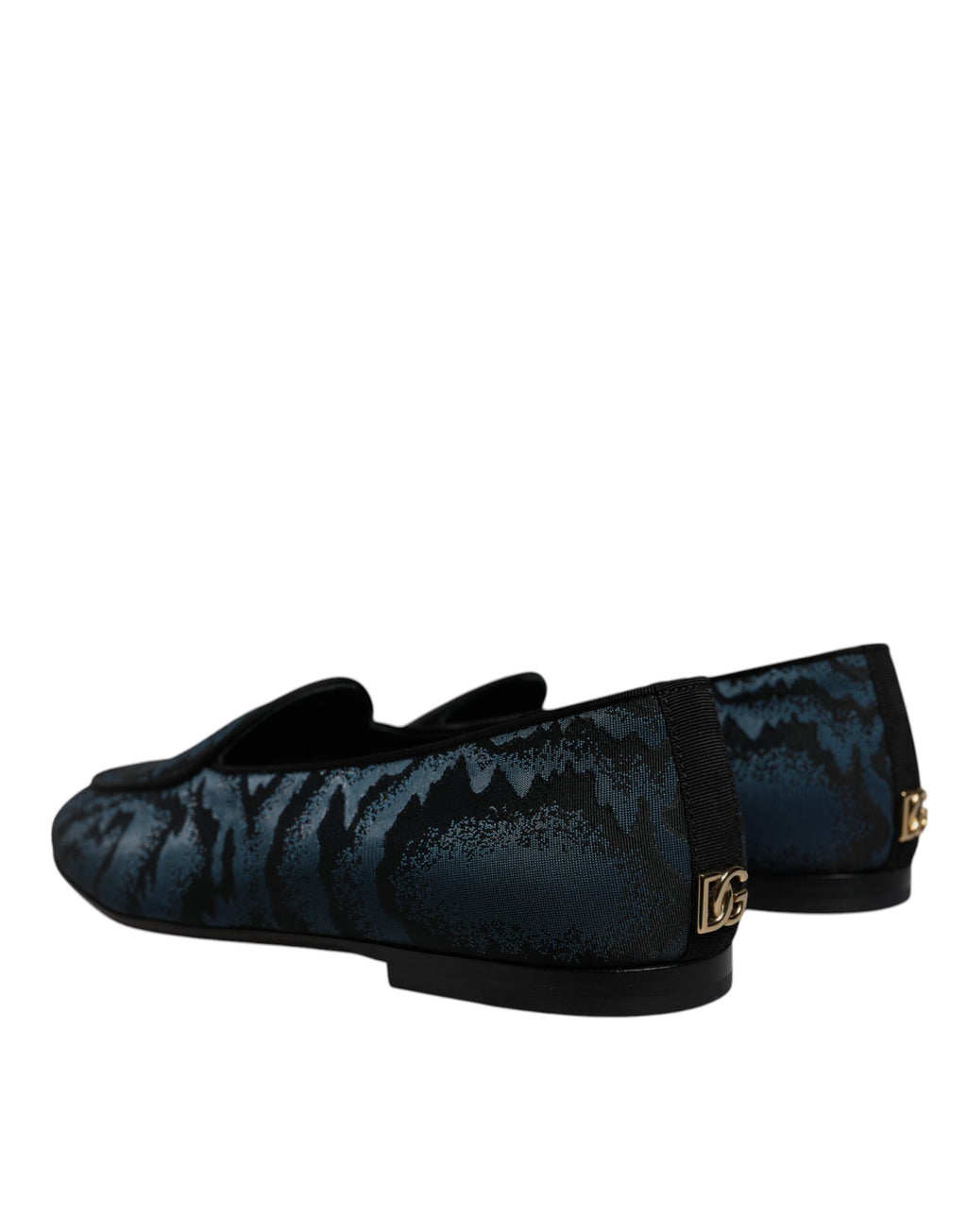 Dolce & Gabbana Blue Slip On Loafers for Men side view