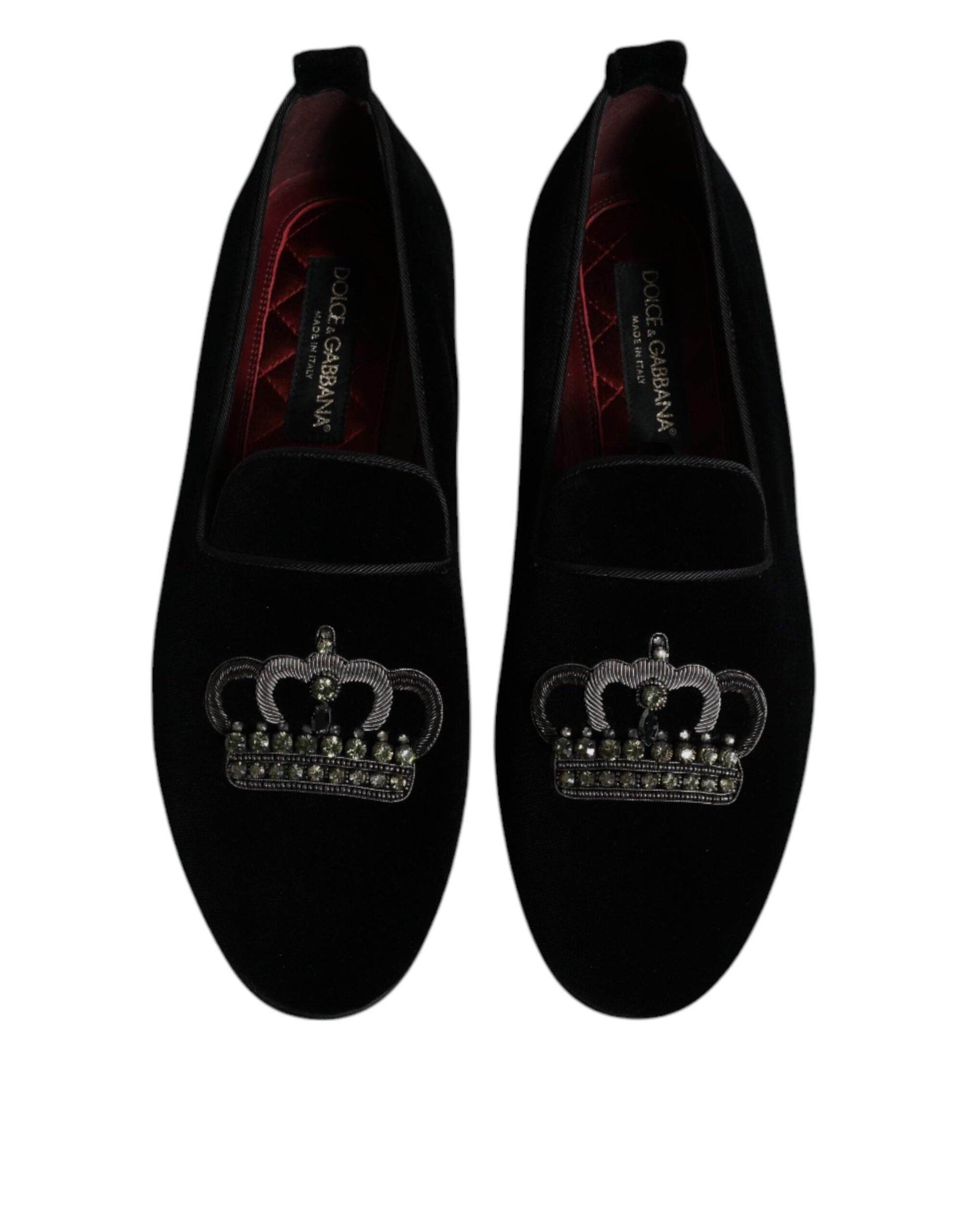 Dolce & Gabbana Black Slip On Loafers for Men detail view