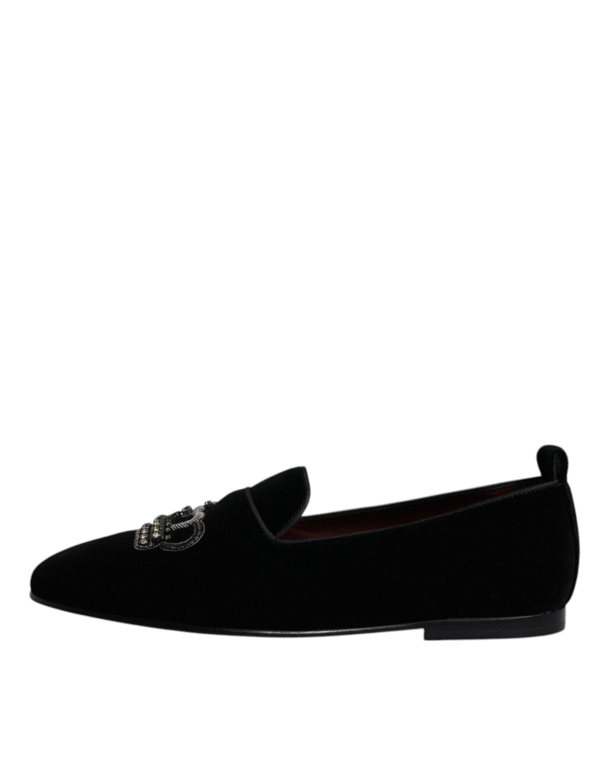 Dolce & Gabbana Black Slip On Loafers for Men additional view