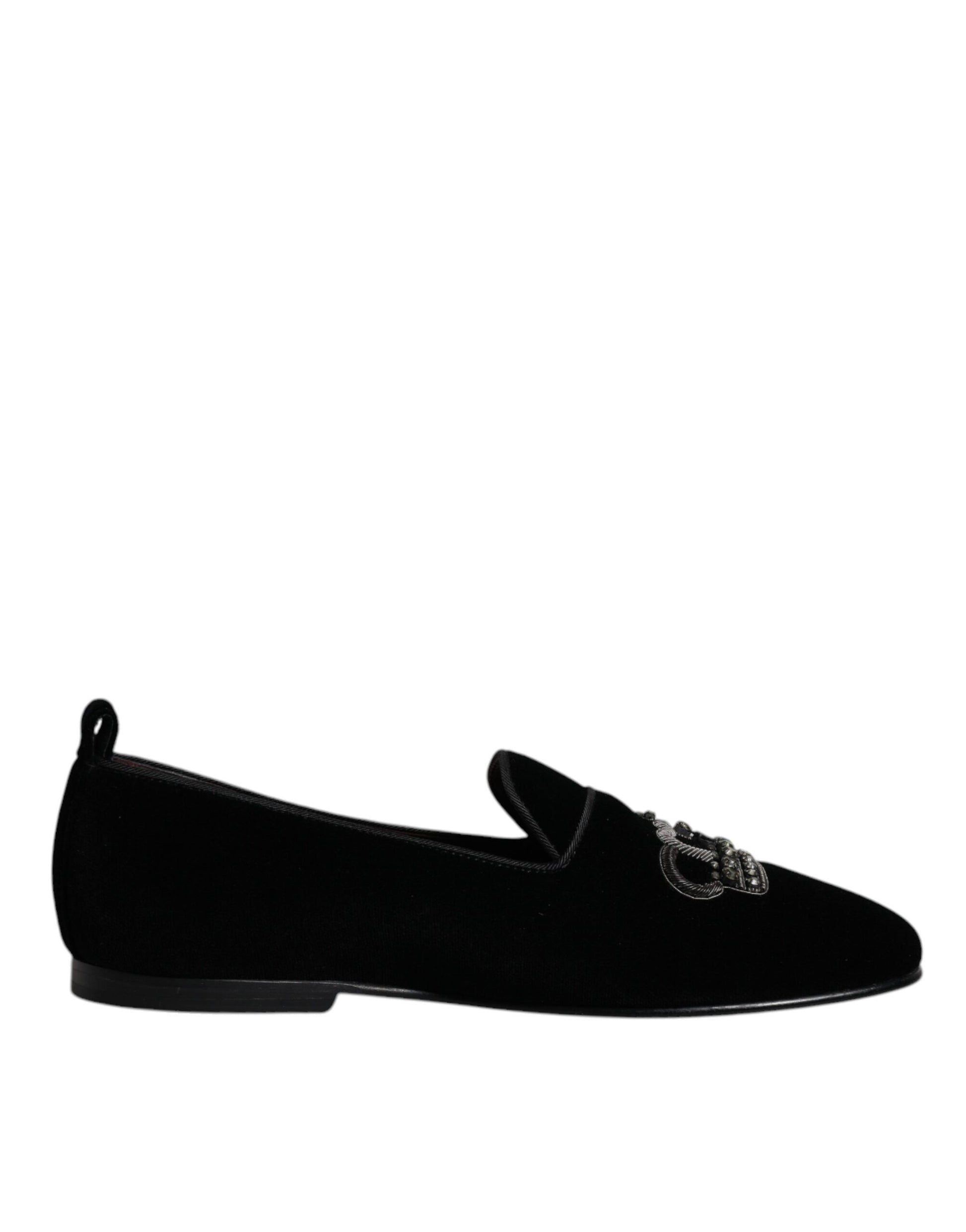 Dolce & Gabbana Black Slip On Loafers for Men additional view
