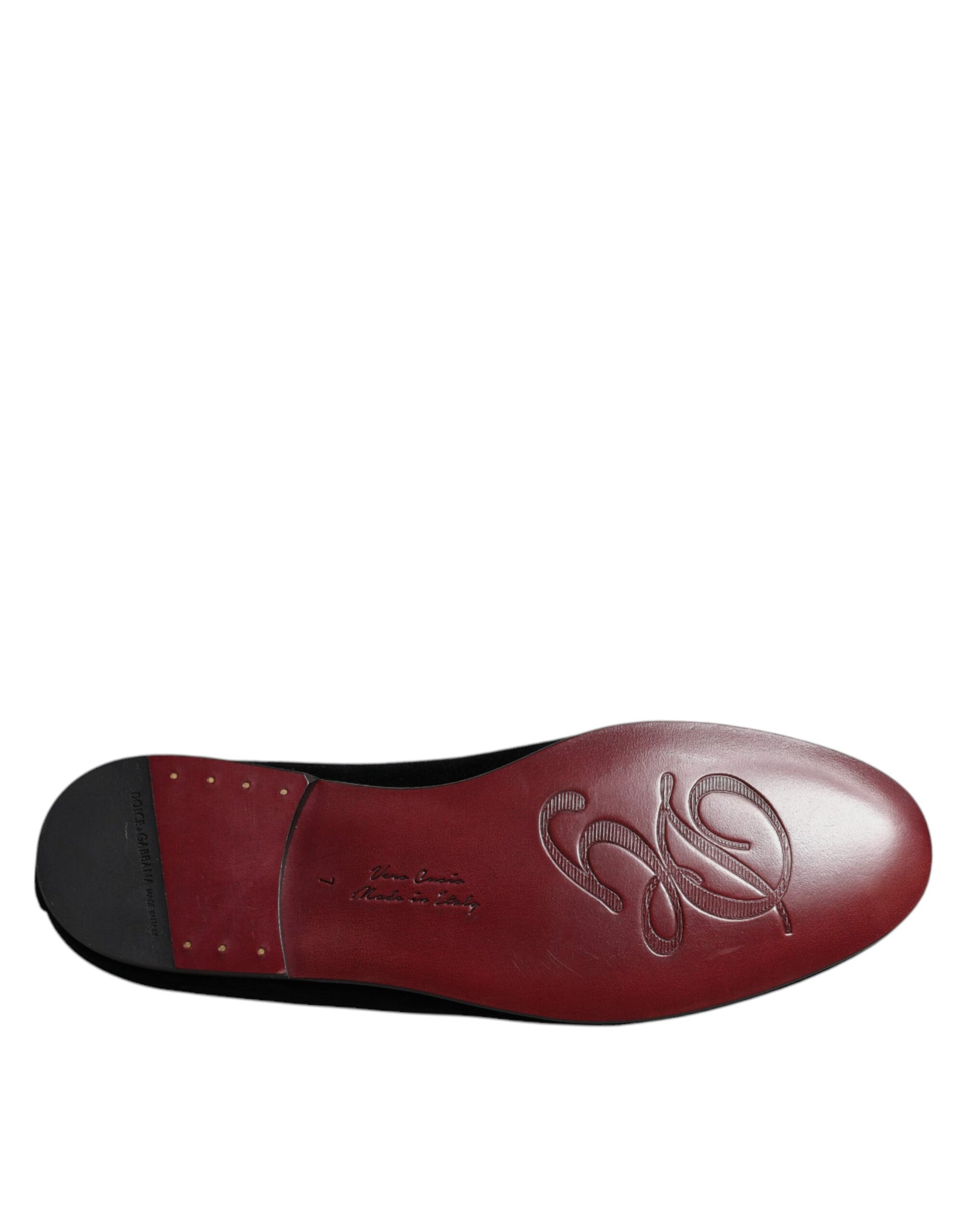 Dolce & Gabbana Black Slip On Loafers for Men additional view