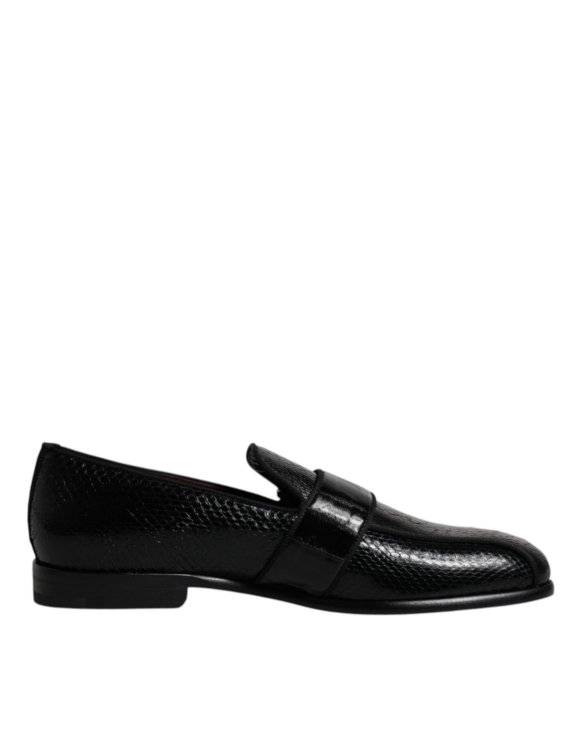Dolce & Gabbana Black Slip On Loafers for Men