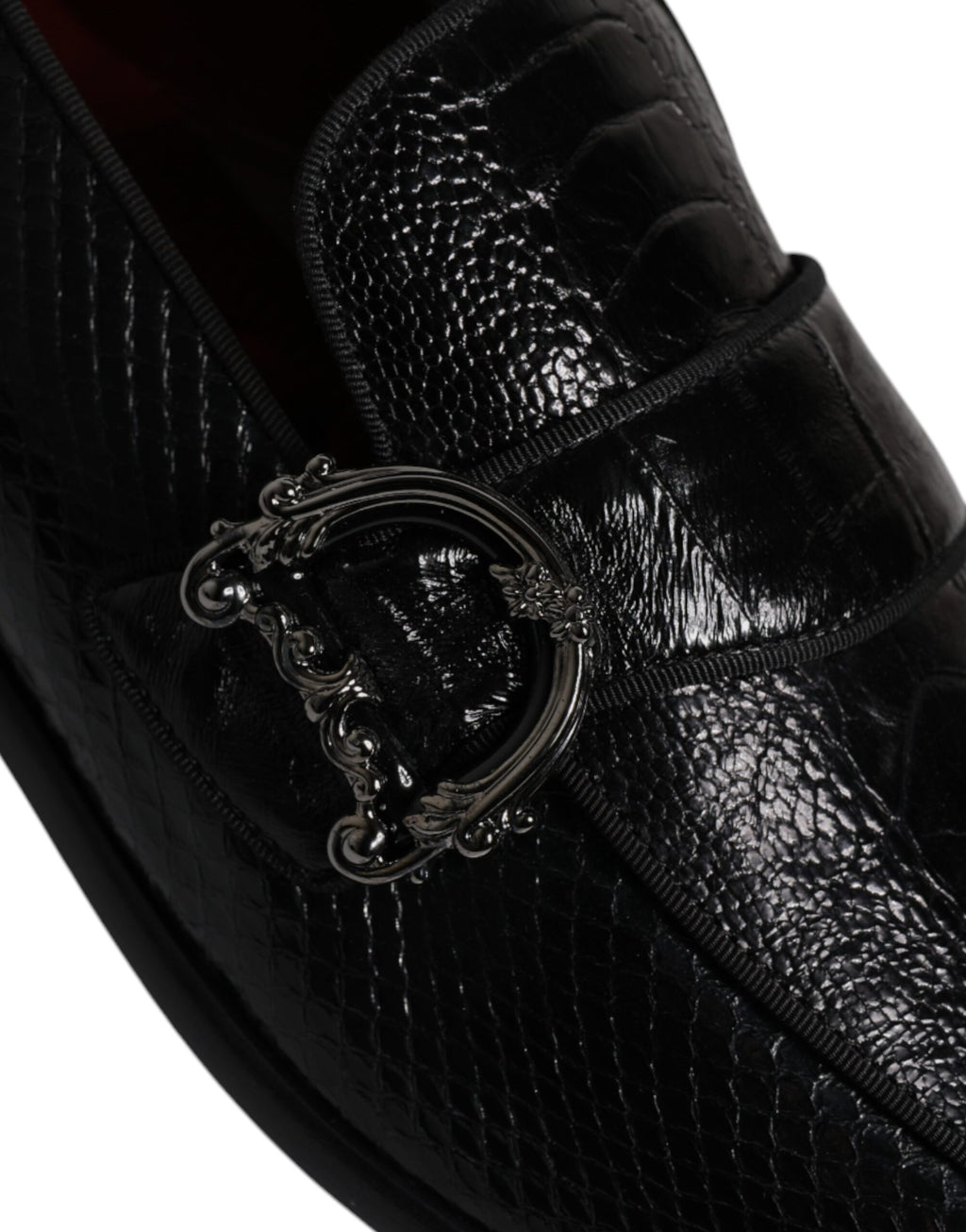 Dolce & Gabbana Black Slip On Loafers for Men additional view