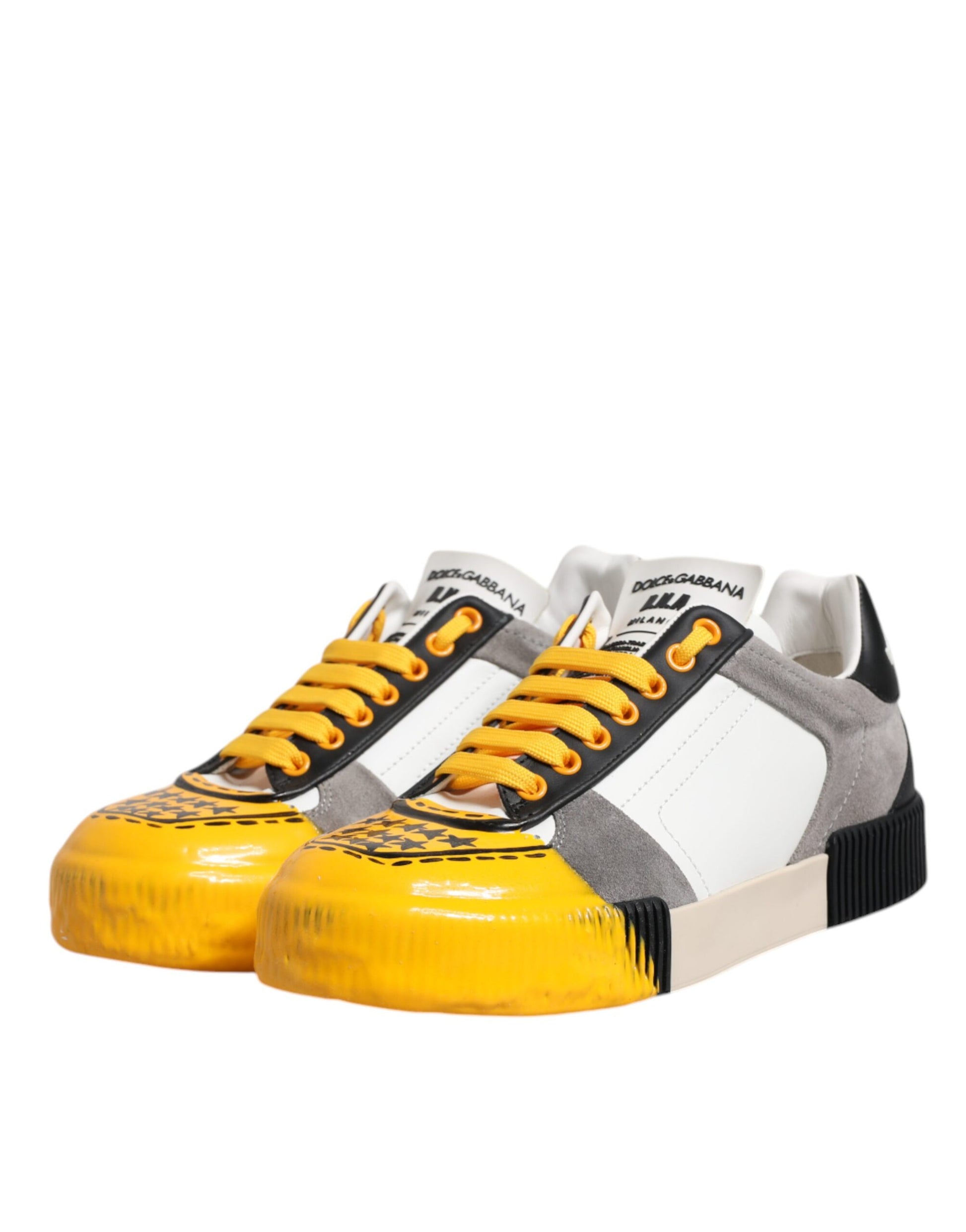 Dolce & Gabbana Multicolor Low Top Sneakers for Men side view