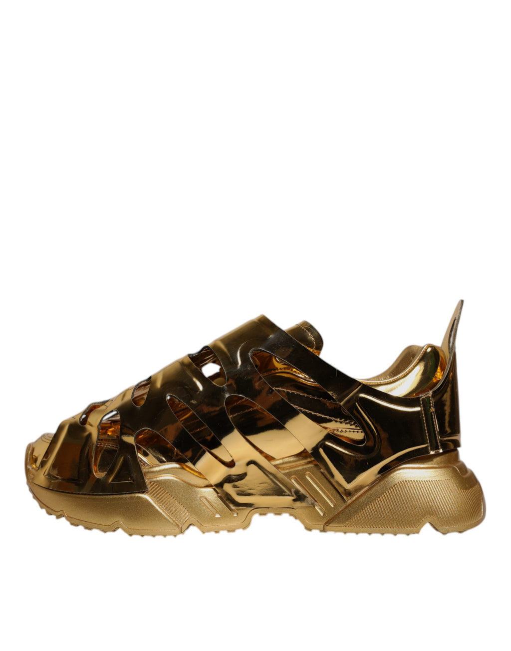 Dolce & Gabbana Gold Chunky Sneakers for Men additional view