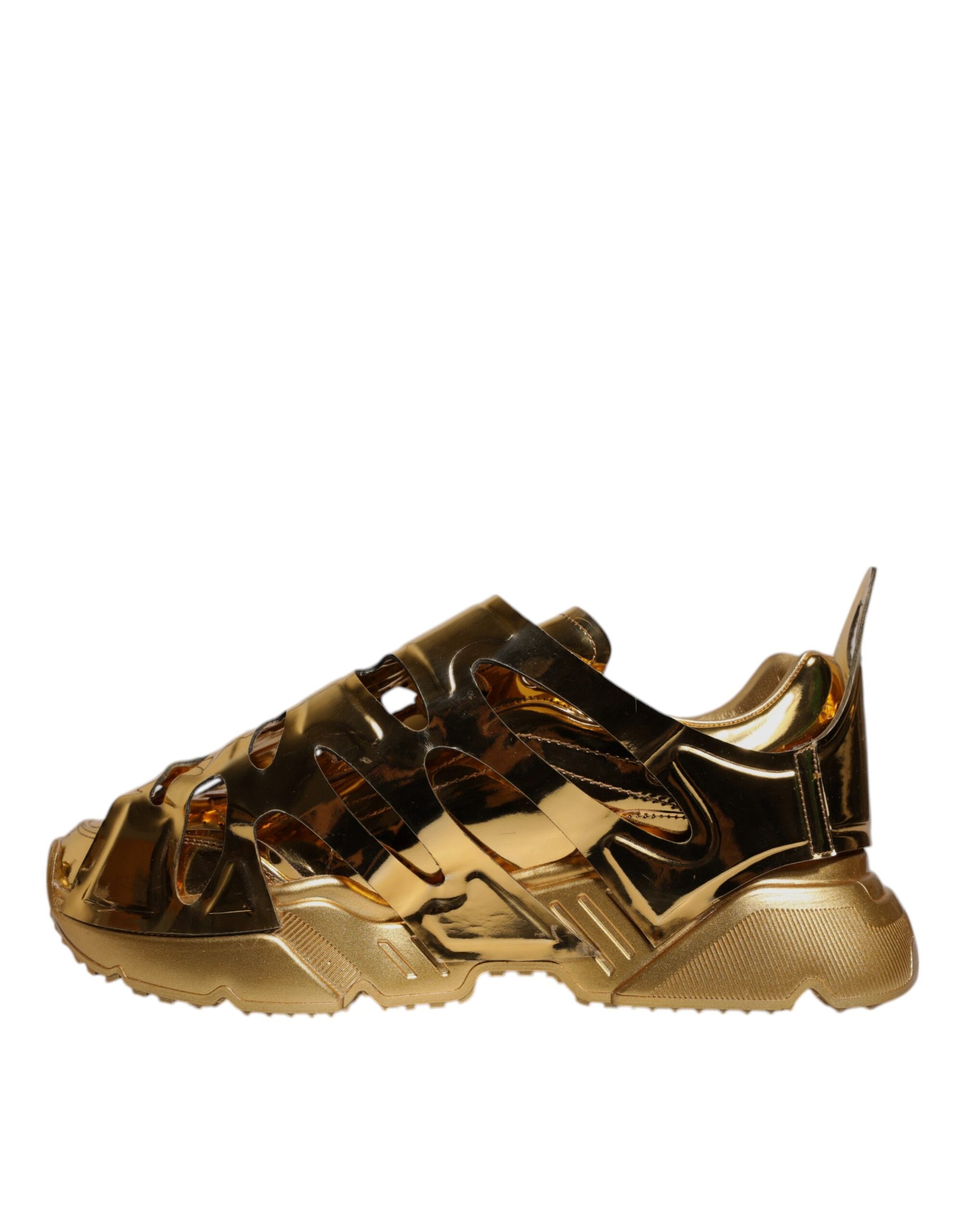 Dolce & Gabbana Gold Chunky Sneakers for Men additional view