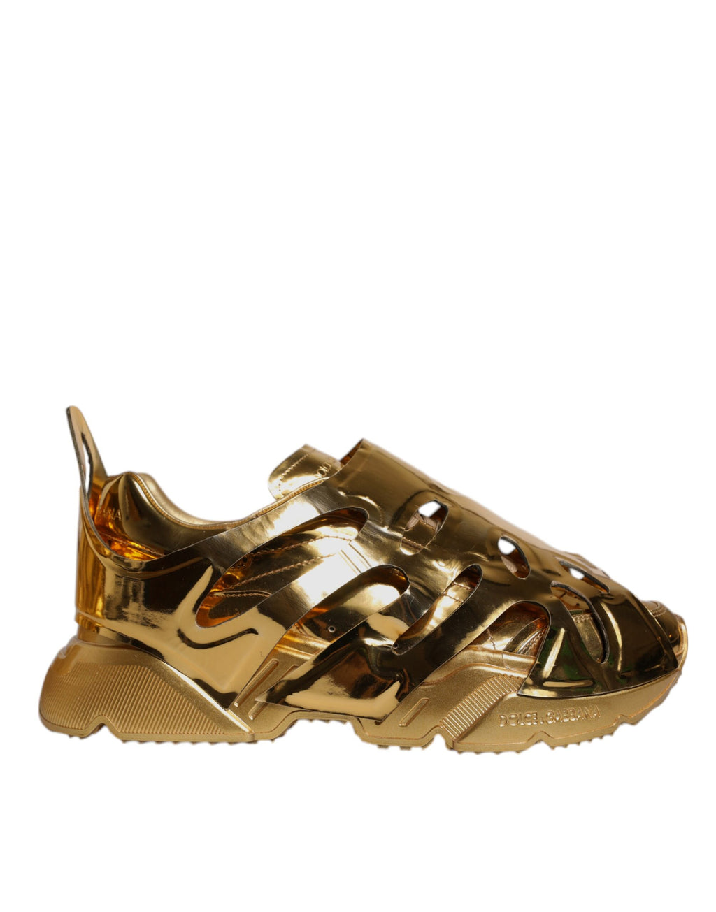 Dolce & Gabbana Gold Chunky Sneakers for Men
