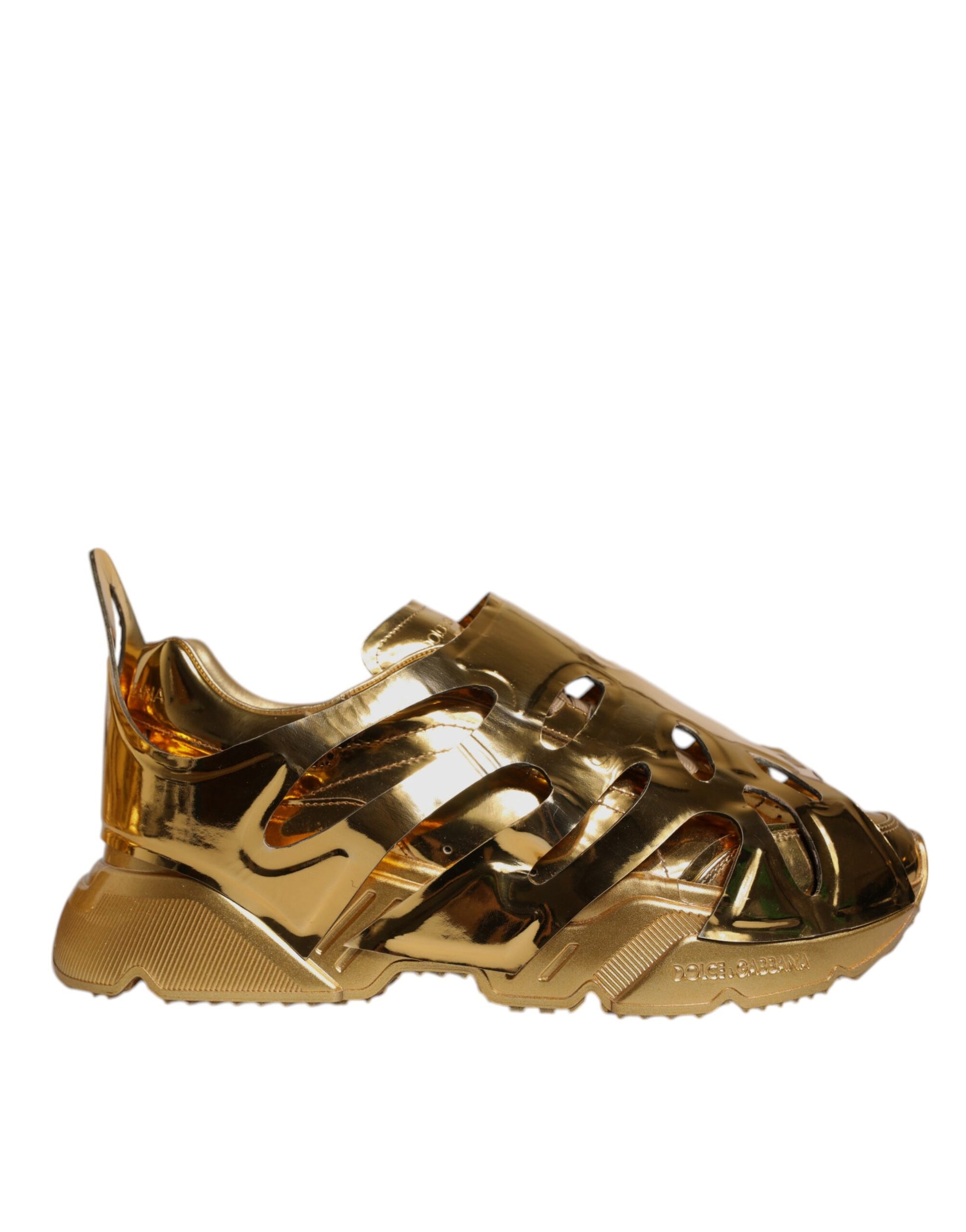 Dolce & Gabbana Gold Chunky Sneakers for Men additional view