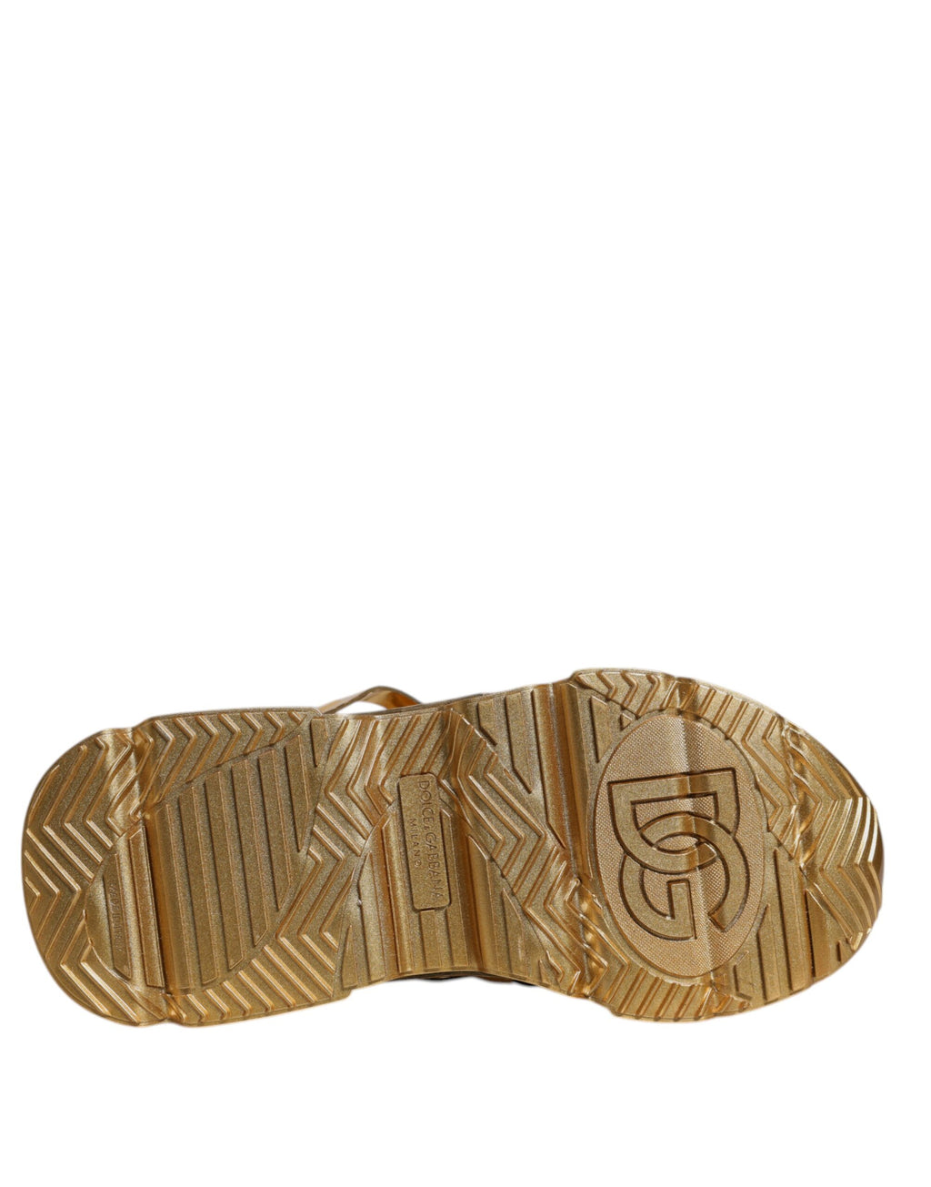Dolce & Gabbana Gold Chunky Sneakers for Men additional view