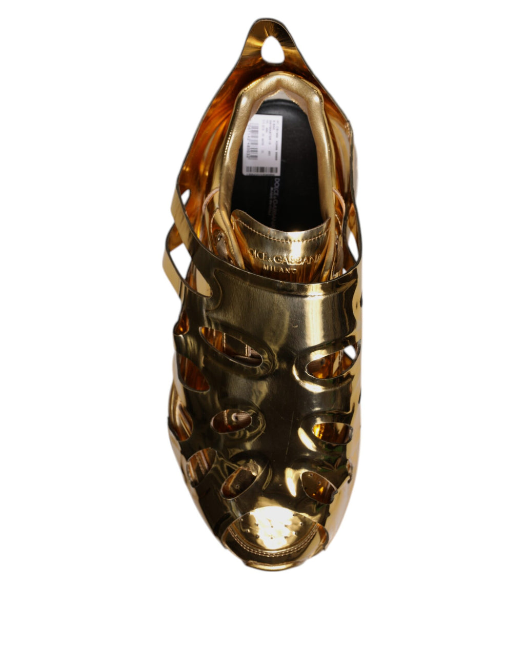 Dolce & Gabbana Gold Chunky Sneakers for Men additional view