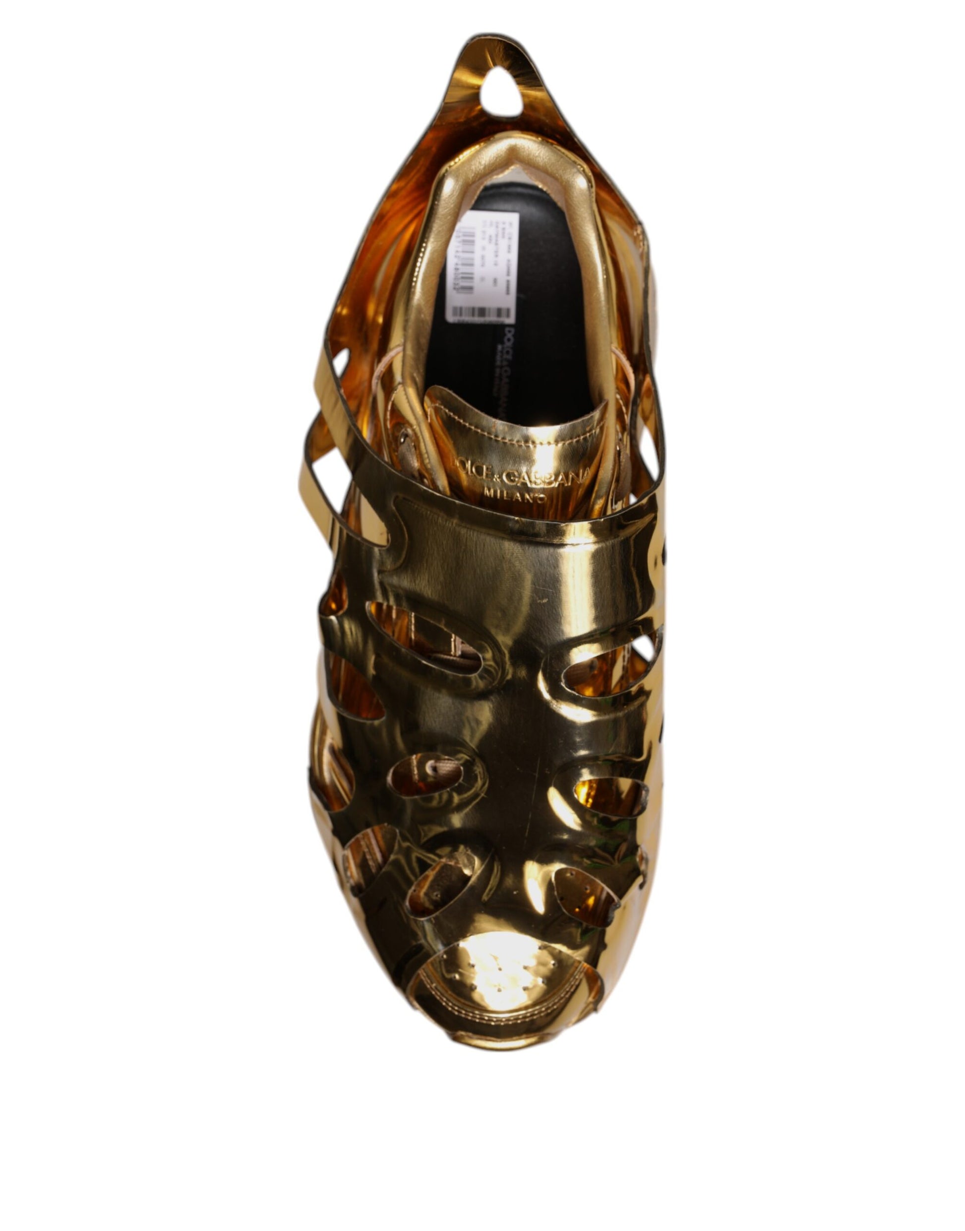 Dolce & Gabbana Gold Chunky Sneakers for Men additional view