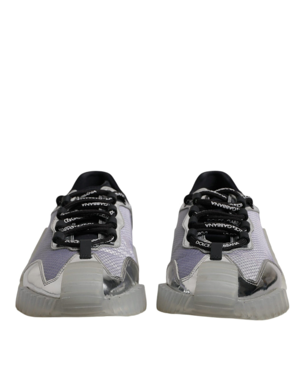 Dolce & Gabbana Baskets basses NS1 en nylon noir et argent