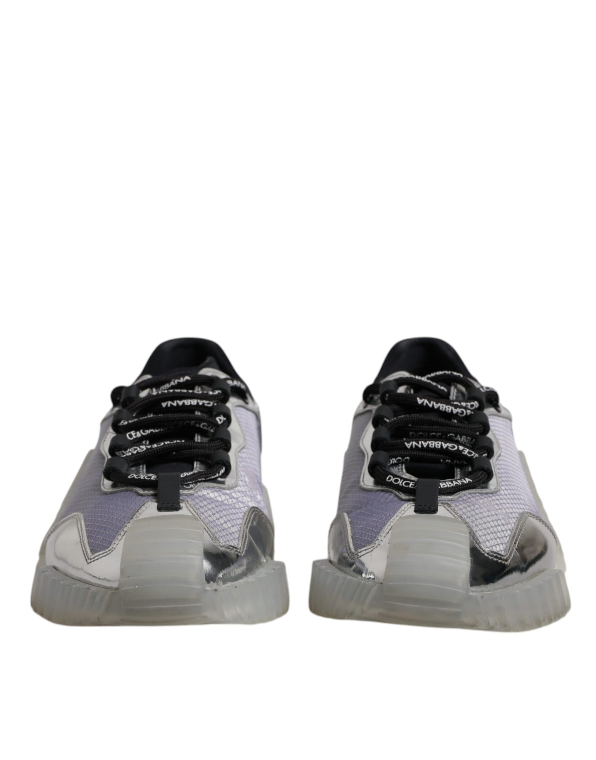 Dolce & Gabbana Baskets basses NS1 en nylon noir et argent