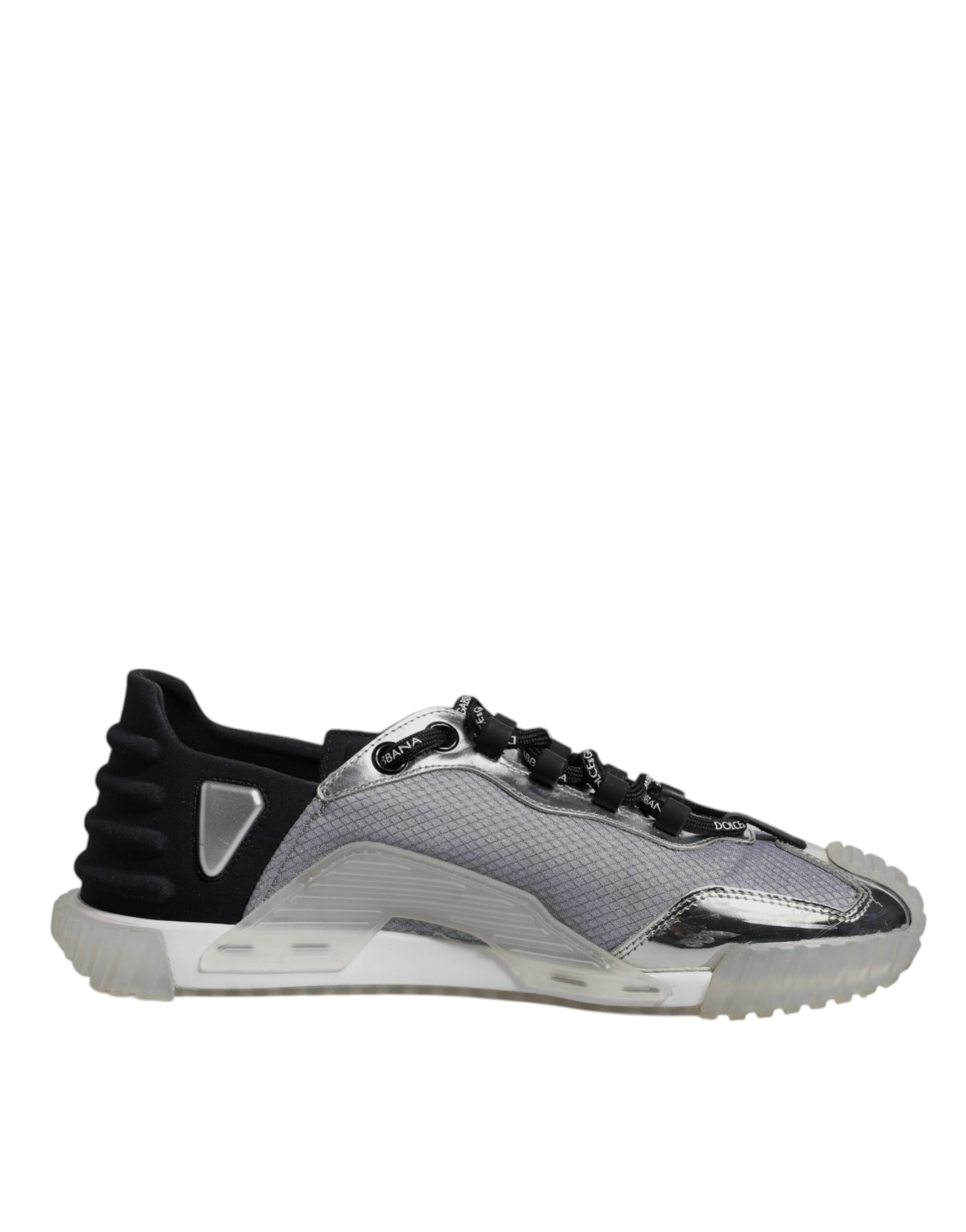 Dolce & Gabbana Baskets basses NS1 en nylon noir et argent