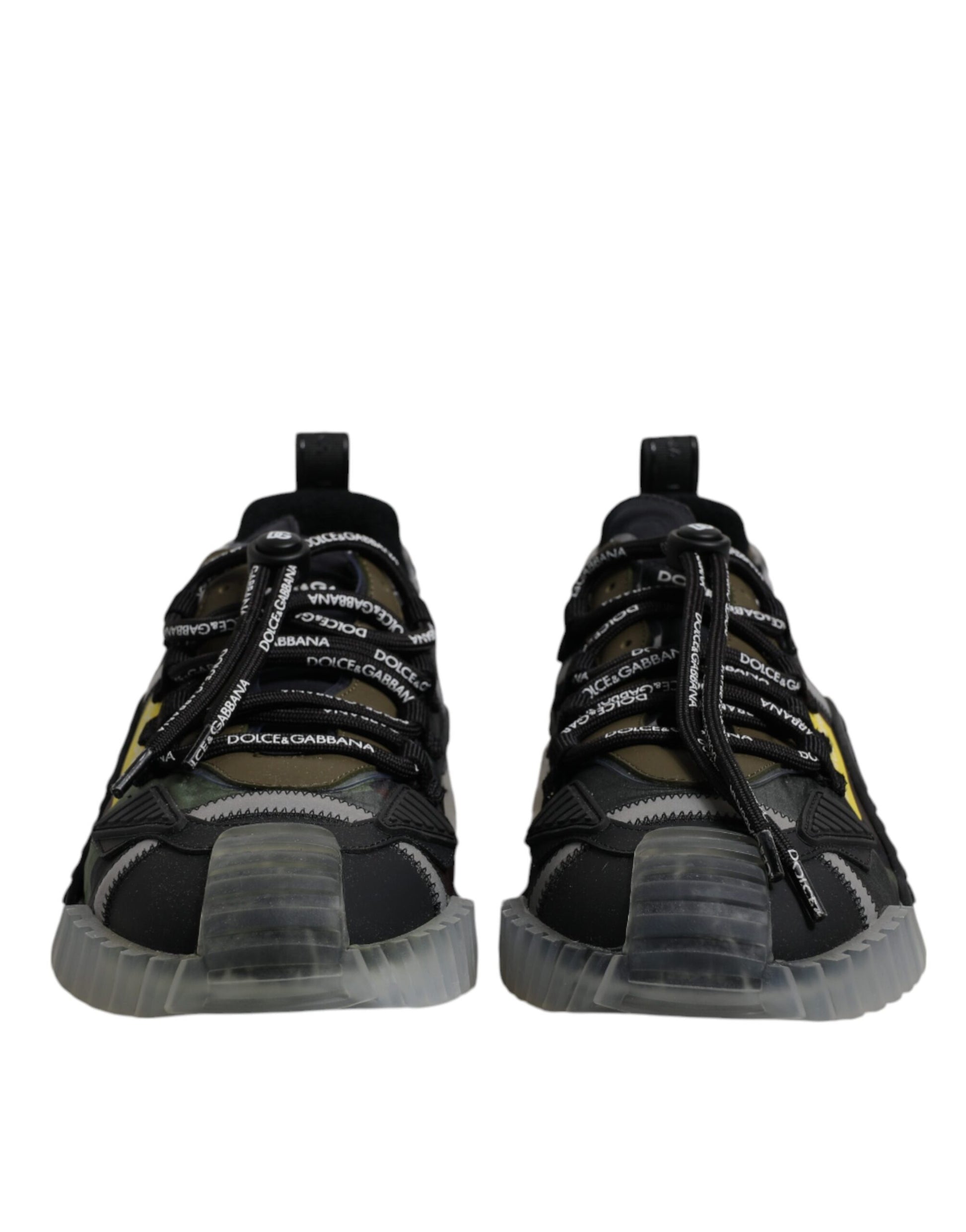 Baskets basses Dolce & Gabbana NS1 noires et vert camouflage