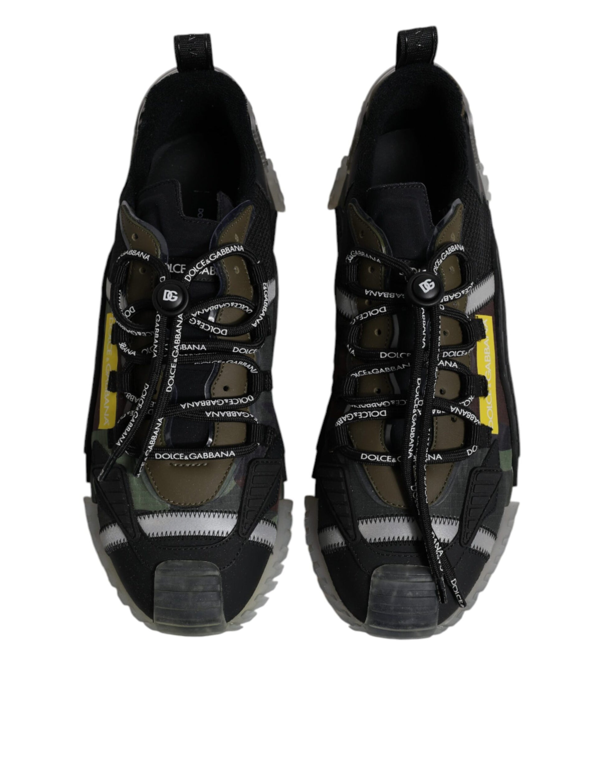 Baskets basses Dolce & Gabbana NS1 noires et vert camouflage