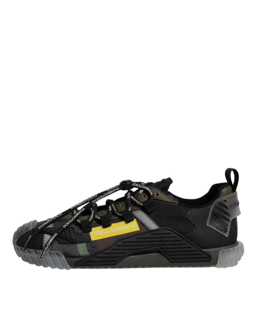 Baskets basses Dolce & Gabbana NS1 noires et vert camouflage