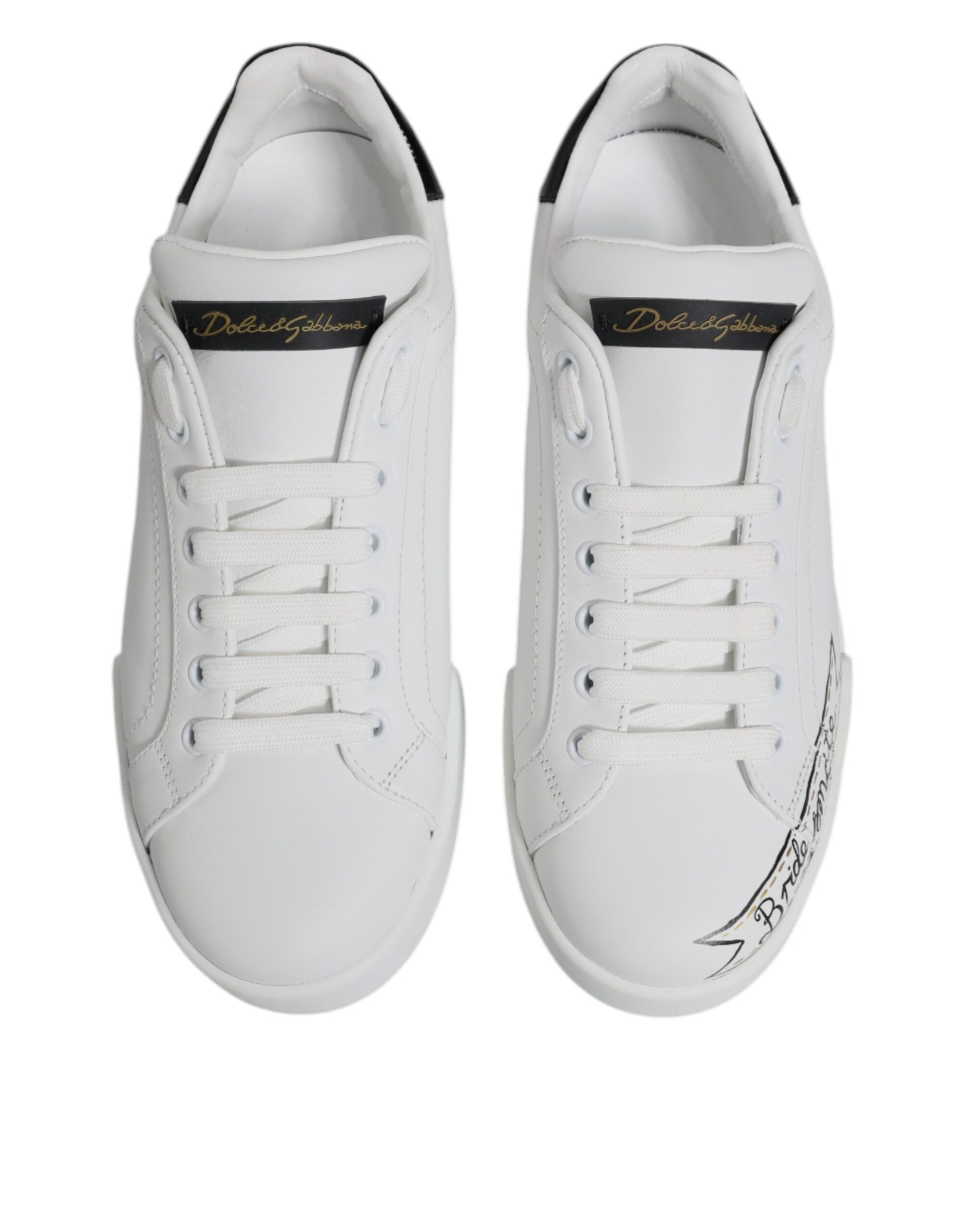 Dolce & Gabbana White Low Top Sneakers for Men detail view