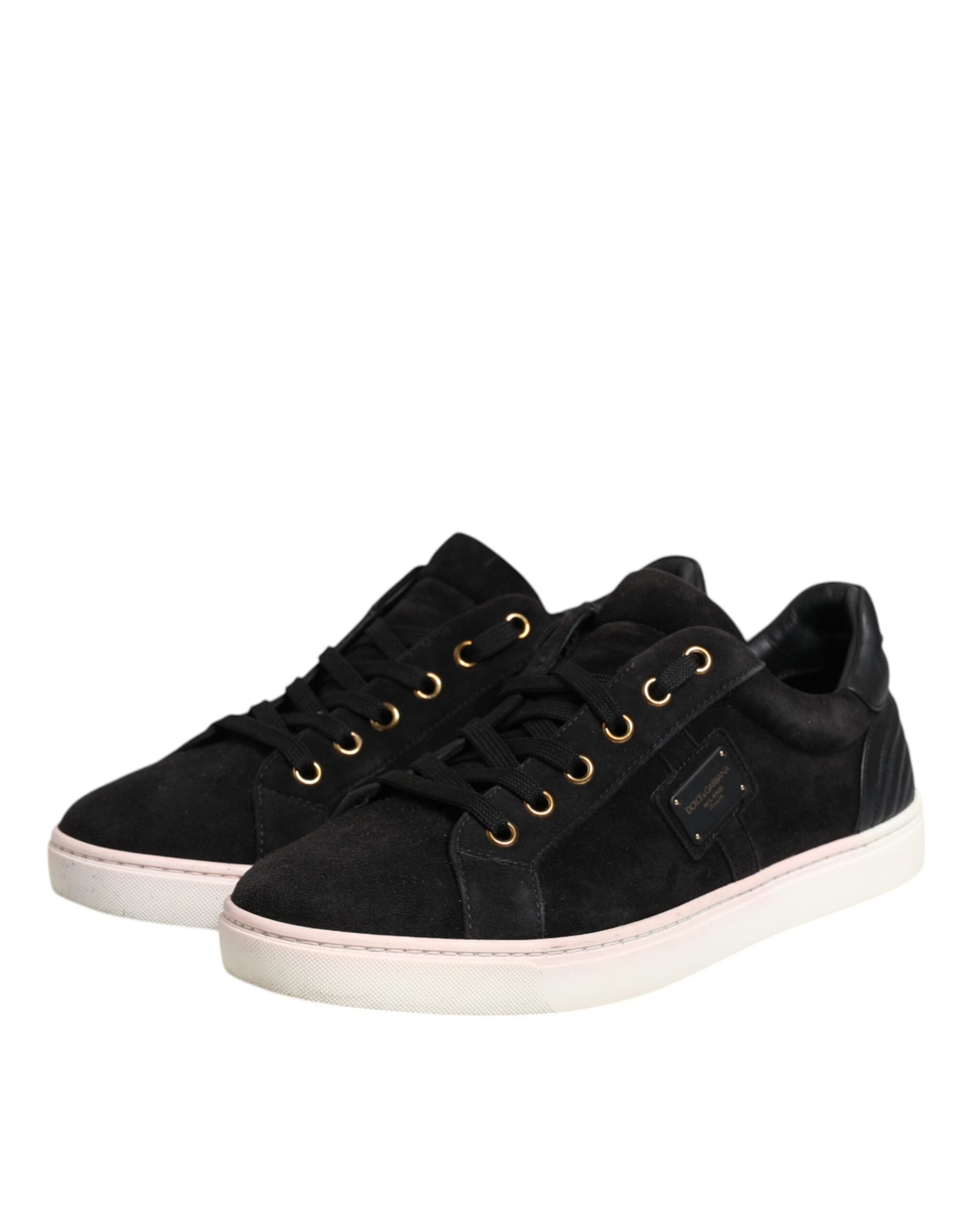 Dolce & Gabbana Black Low Top Sneakers for Men side view