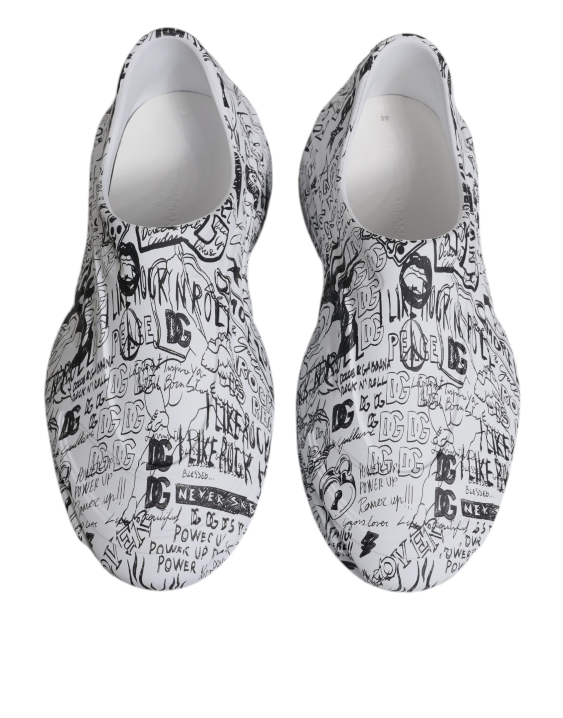 Dolce & Gabbana White Low Top Sneakers for Men detail view